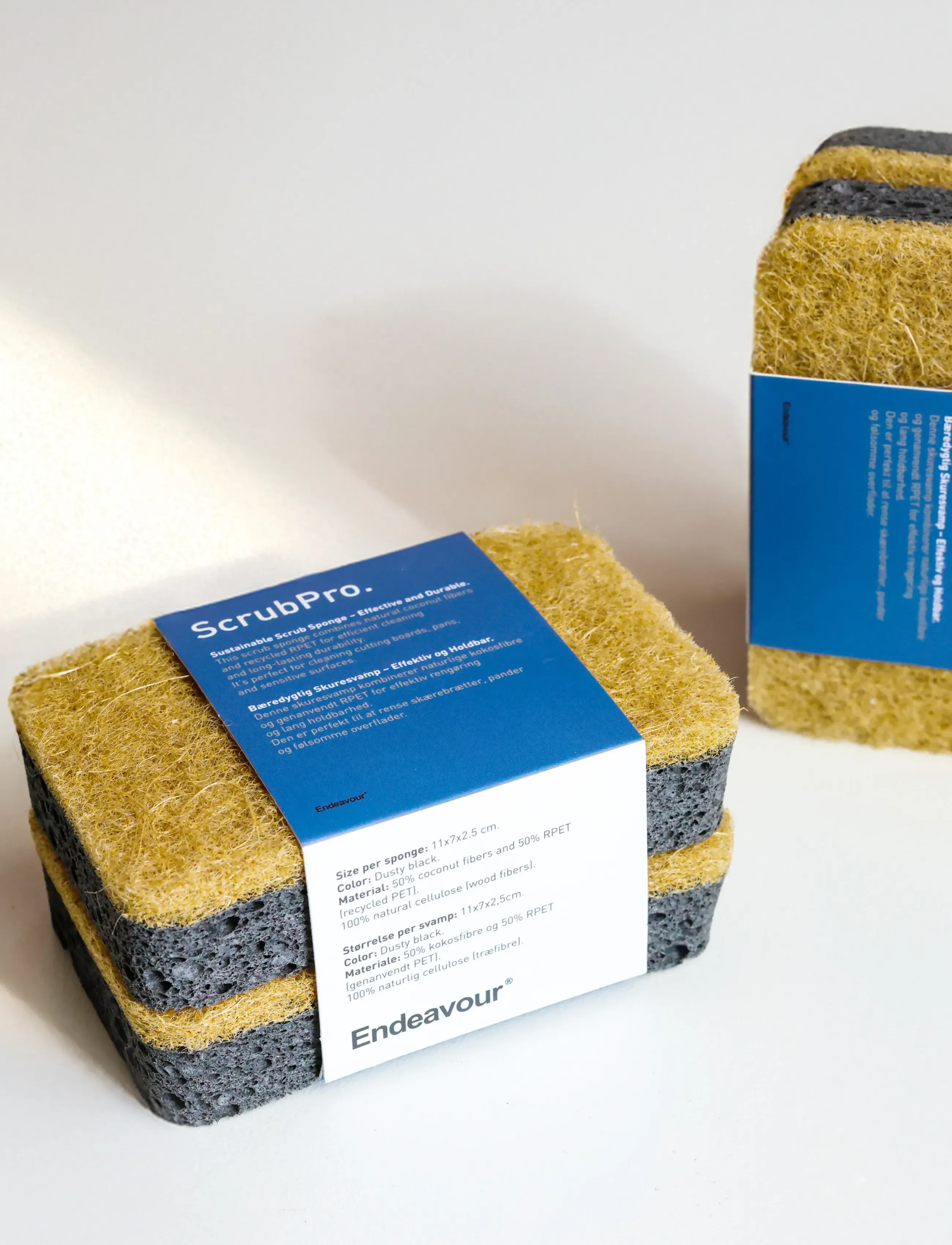 Endeavour - ScrubPro Scouring Sponge 2-pack - die niedrigsten preise - dusty black - 1