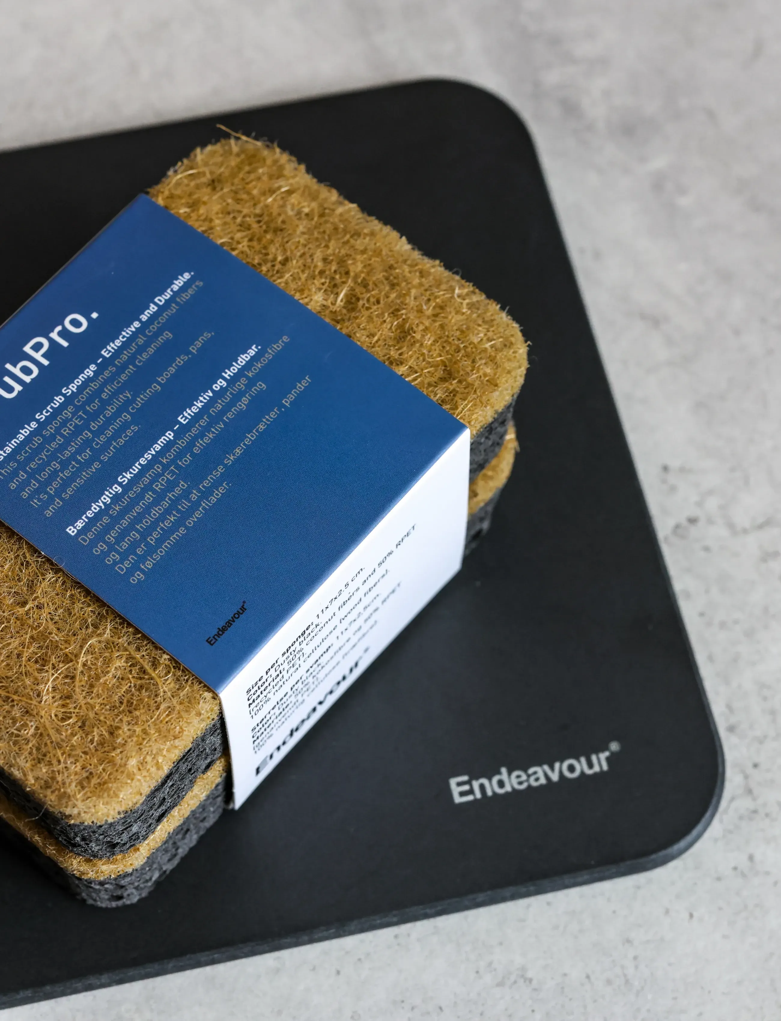 Endeavour - ScrubPro Scouring Sponge 2-pack - die niedrigsten preise - dusty black - 2