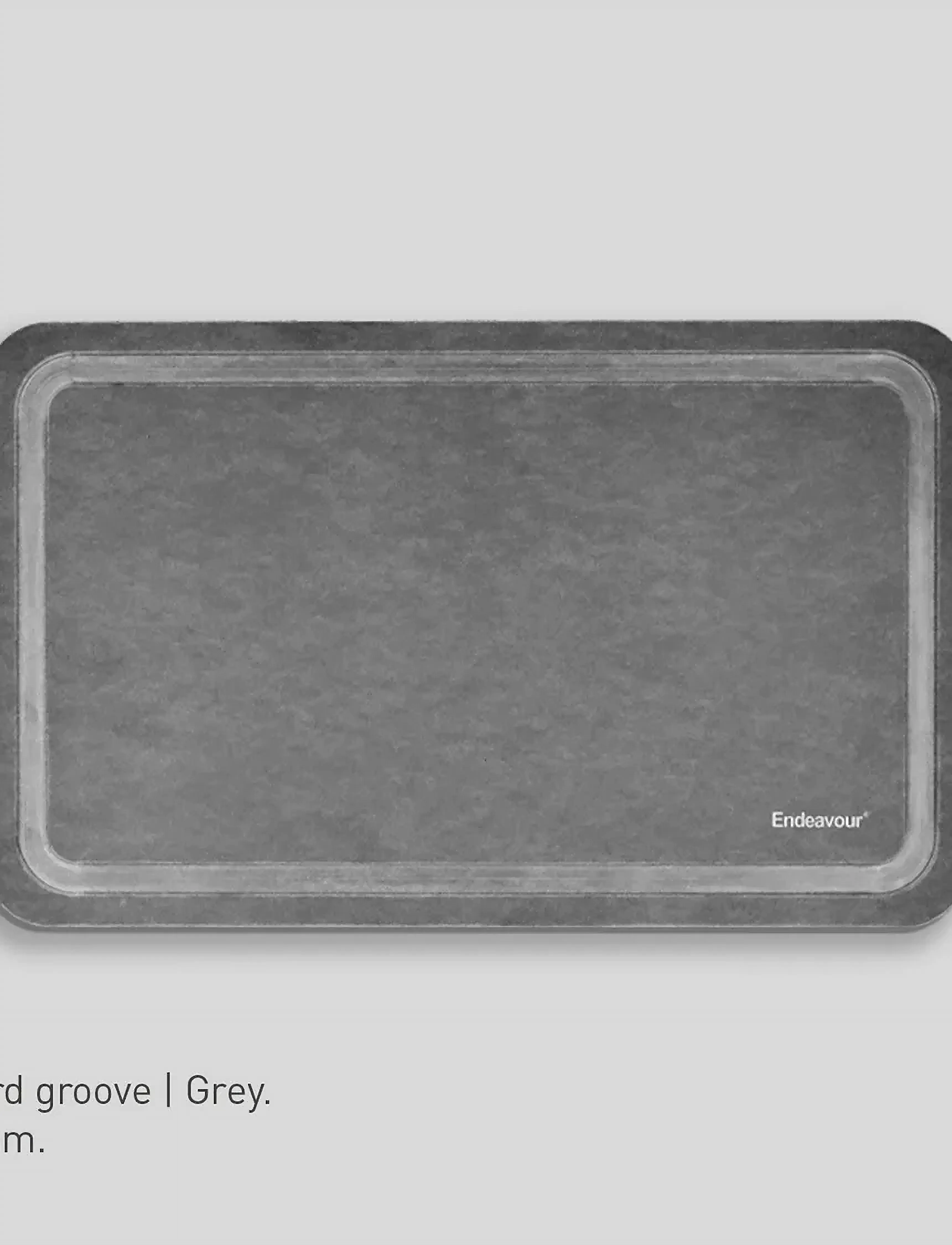 Endeavour Medium Board Groove Grey, 27X16 cm, Kitchen Tools, Grau - Cutting Boards, Homeware
