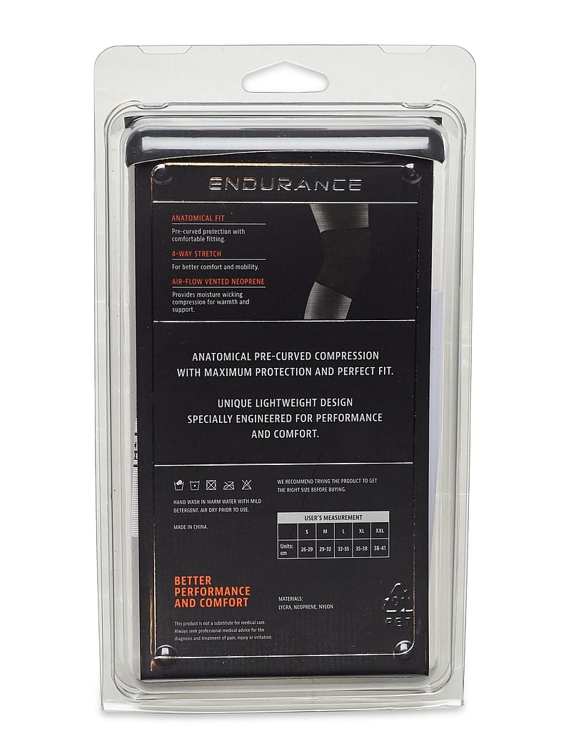Endurance - PROTECH Neoprene Knee Support - põlvetugi - black - 2