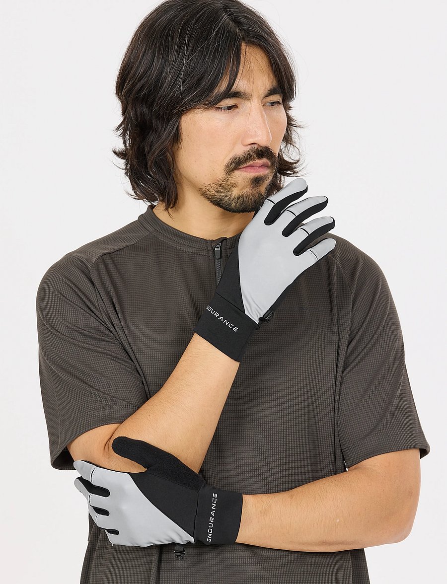 Endurance - Mingus Running Gloves - fingerhandschuhe - black - 0