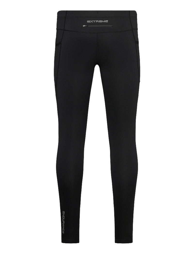 Endurance - Kerir Unisex Long Running Tights XQL - running tights - black - 2