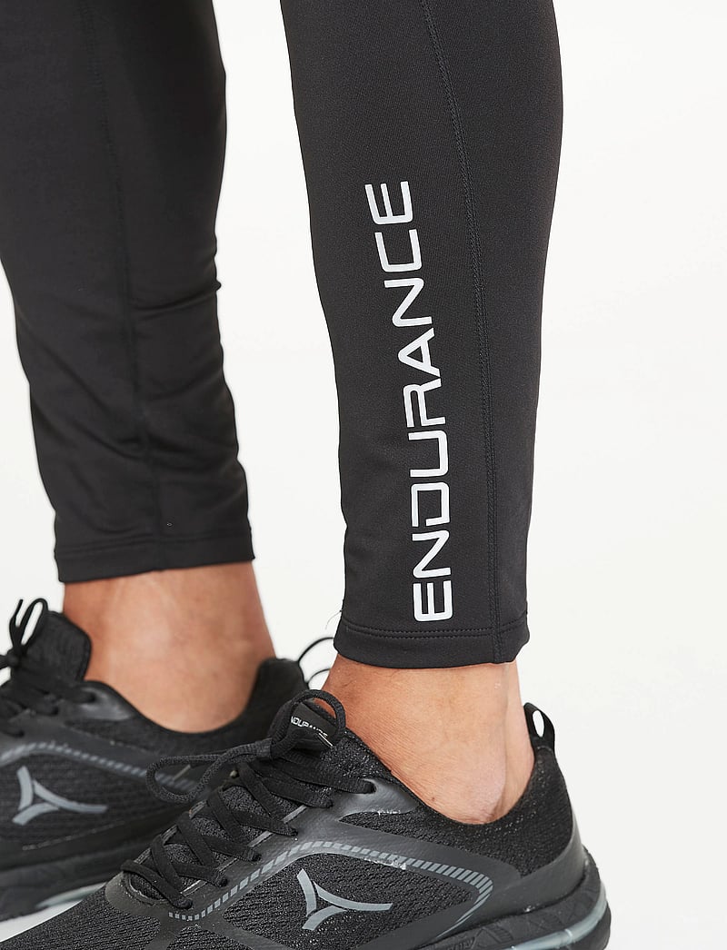 Endurance - Kerir Unisex Long Running Tights XQL - running tights - black - 3