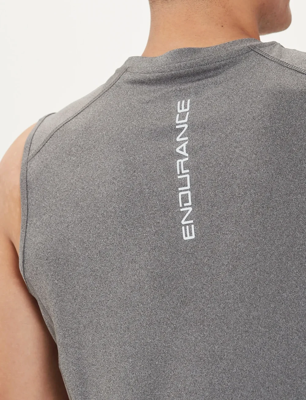 Endurance - Landeer M Sleeveless Top - tank tops - dark grey melange - 4