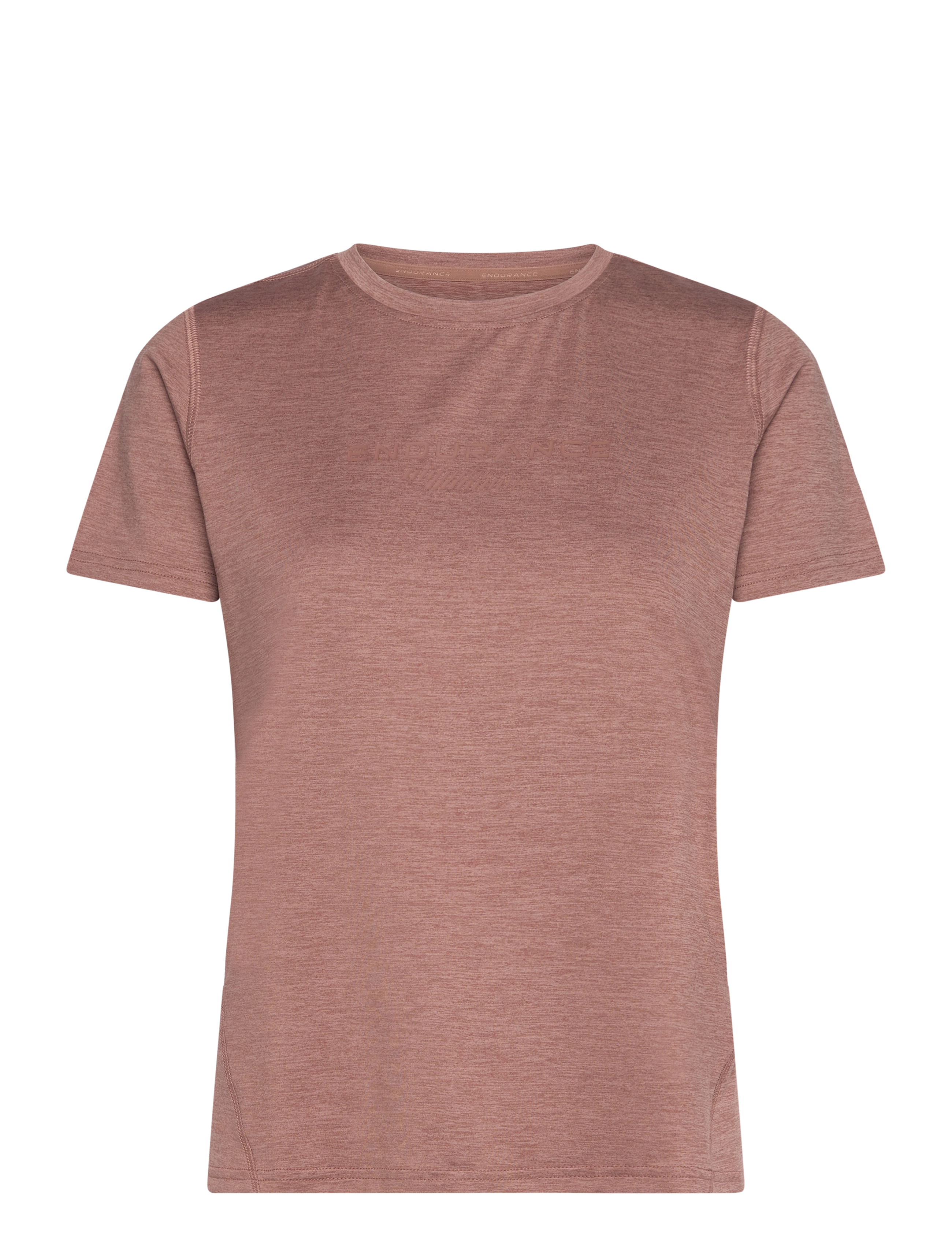 Endurance - Wange W Melange S/S Tee - 5167 clove - 1