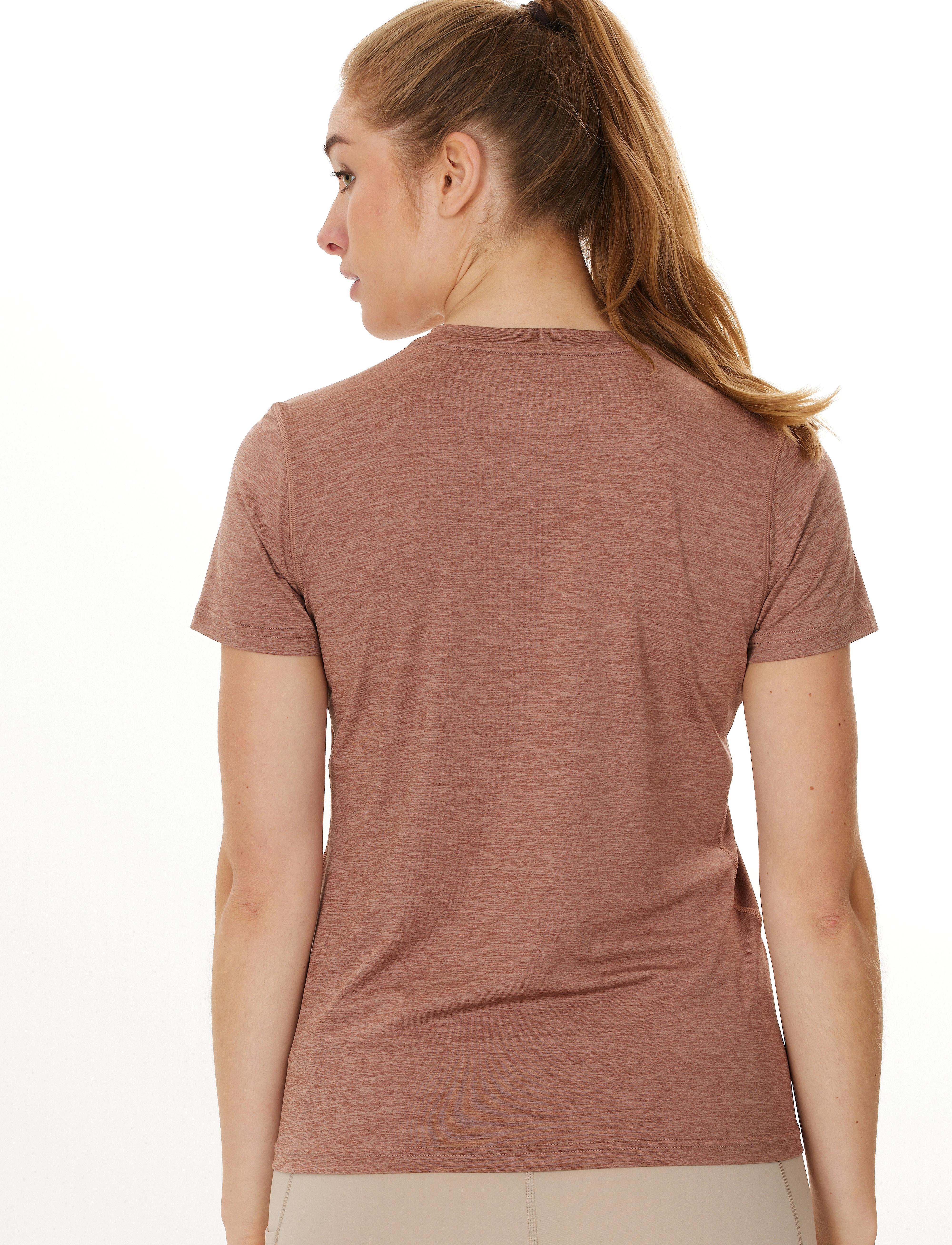 Endurance - Wange W Melange S/S Tee - 5167 clove - 3