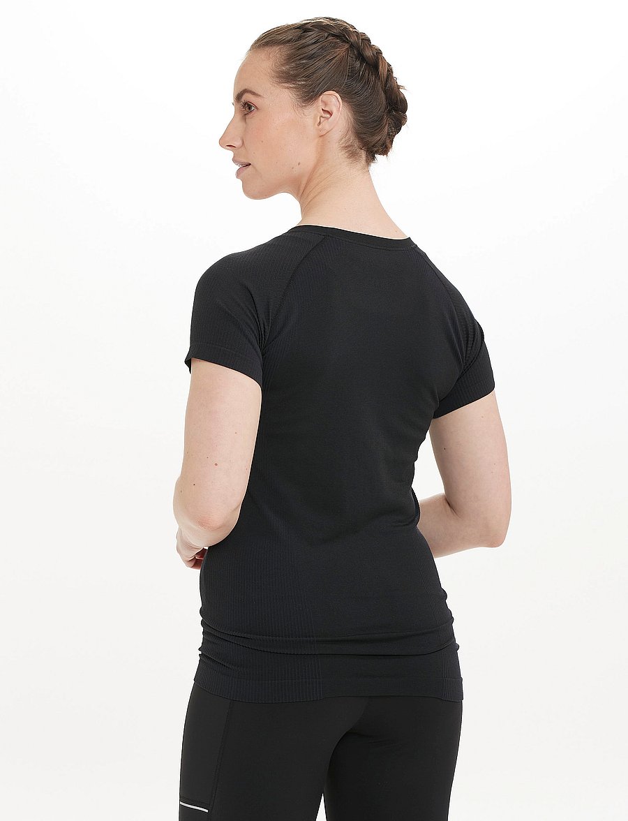 Endurance - Halen W Seamless SS Tee - t-särgid - dark grey melange - 3