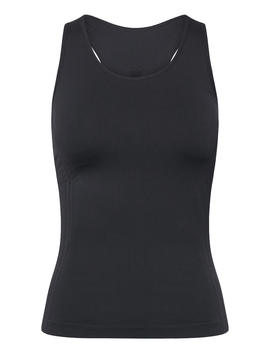 Endurance - Katrina W Seamless Top - linnen - black - 1
