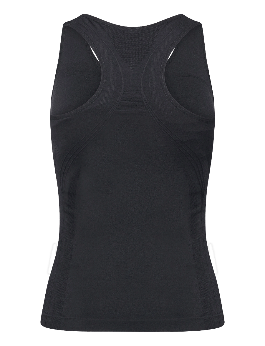 Endurance - Katrina W Seamless Top - linnen - black - 2