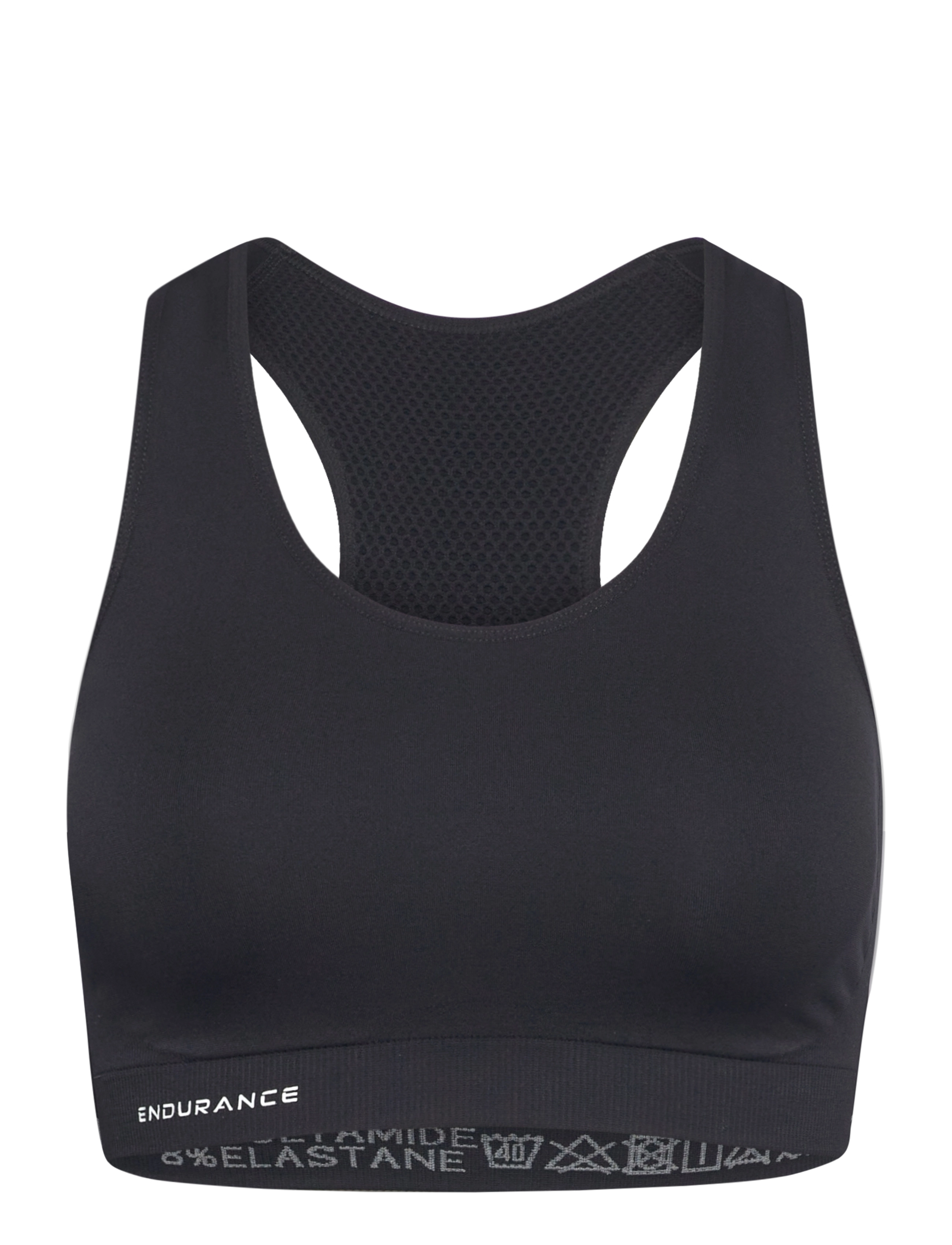 Endurance Katrina W Seamless Sports Bra - Endurance - BLACK / black