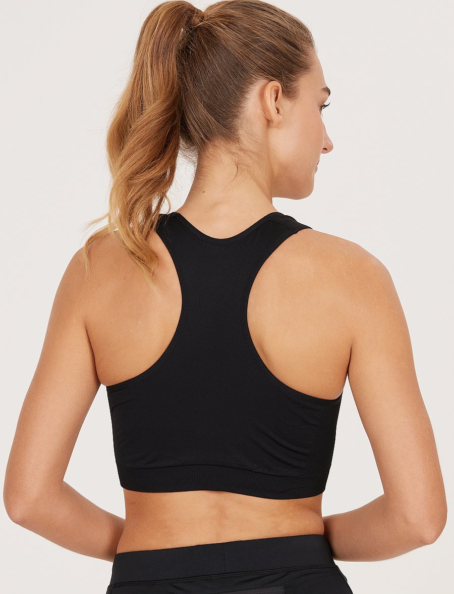 Endurance - Katrina W Seamless Sports Bra - lav støtte - black - 5