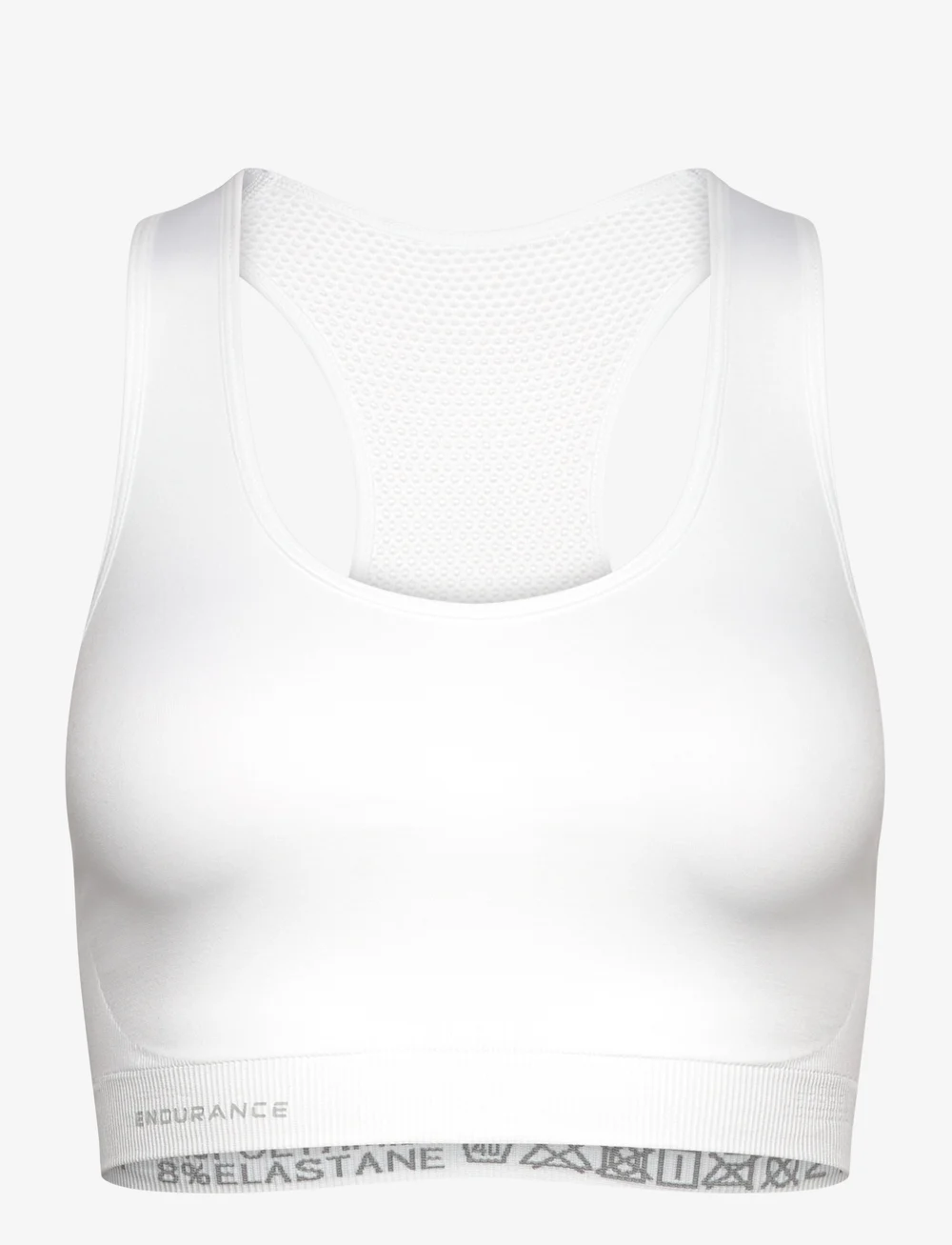 Endurance - Katrina W Seamless Sports Bra - lav støtte - white - 1