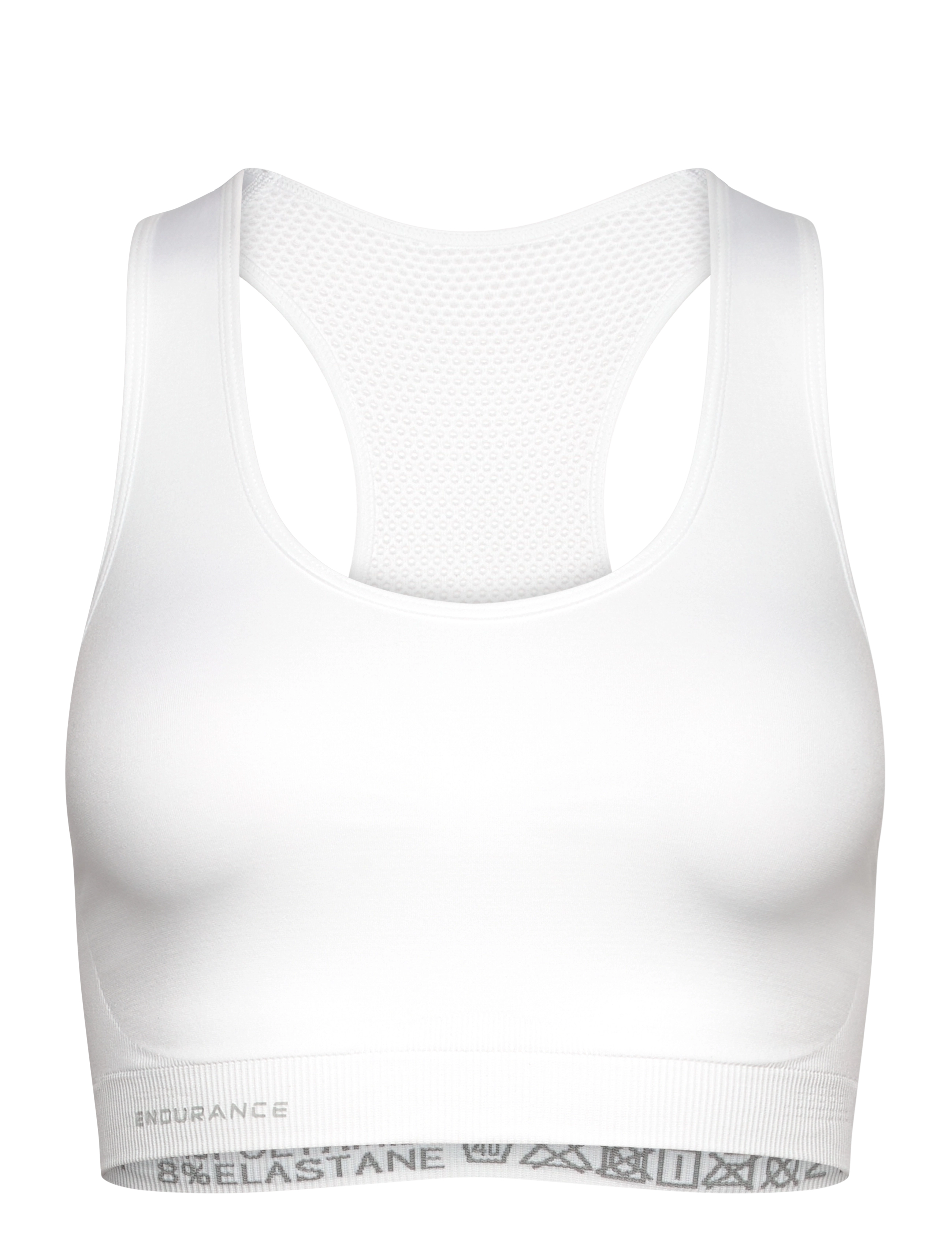 Endurance Katrina W Seamless Sports Bra - BHs - WHITE / white