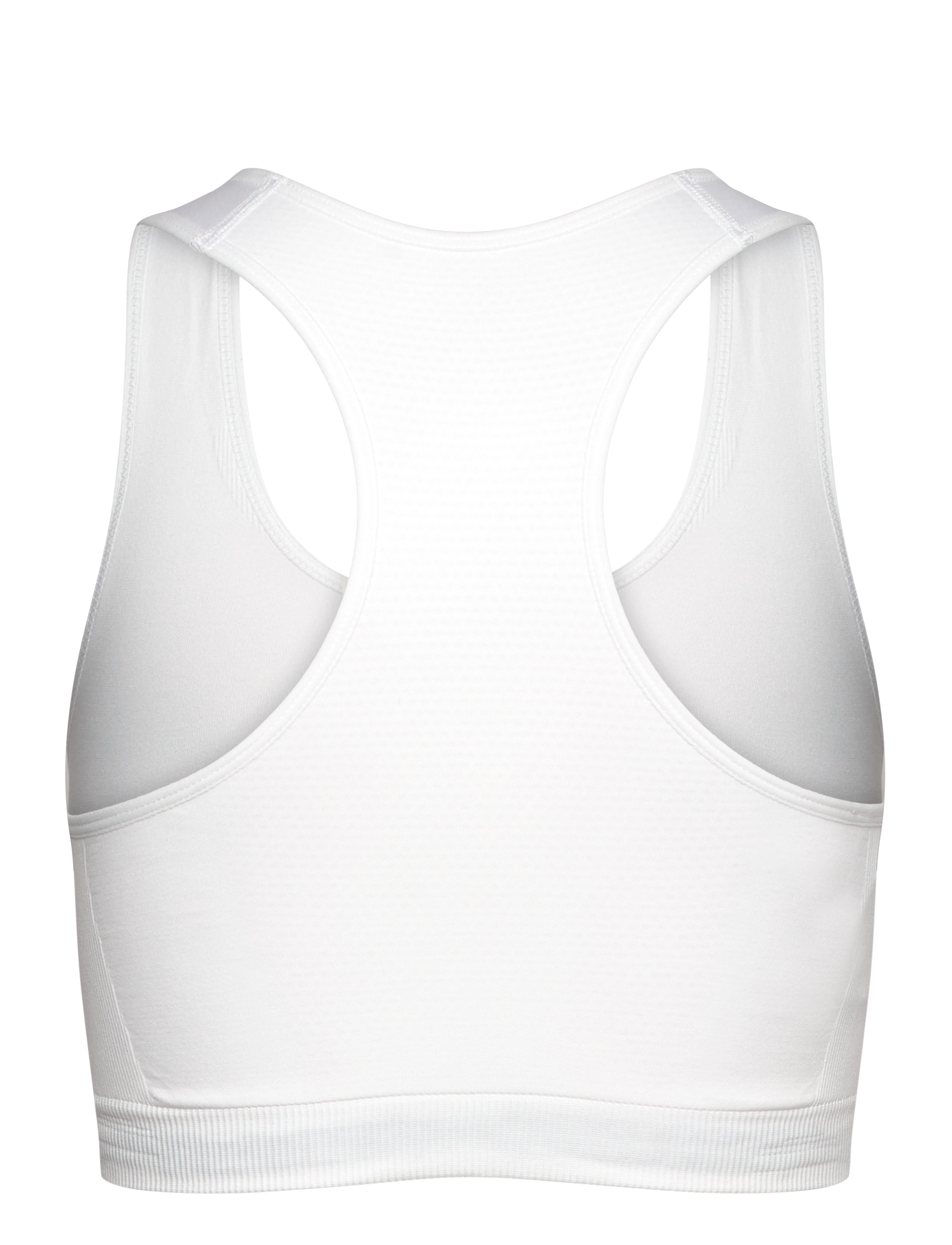 Endurance - Katrina W Seamless Sports Bra - lav støtte - white - 2