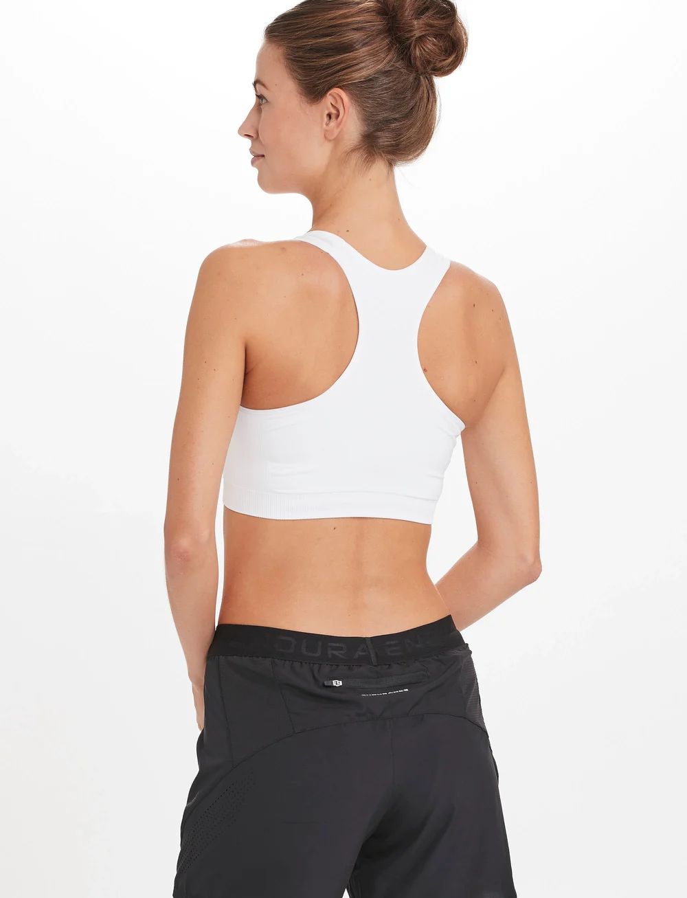 Endurance - Katrina W Seamless Sports Bra - lav støtte - white - 5