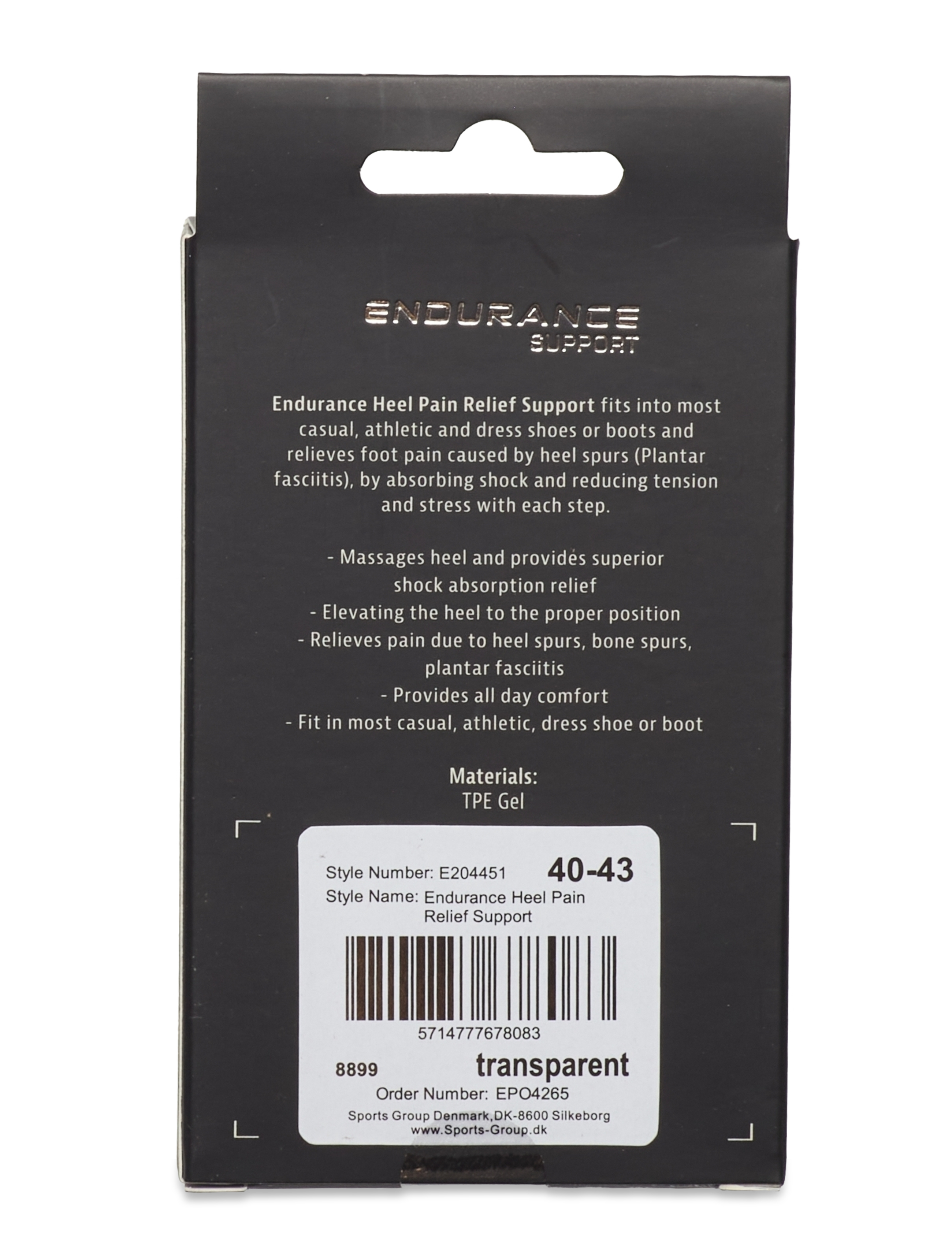 Endurance - Endurance Heel Pain Relief Support - pohjalliset - transparent - 2