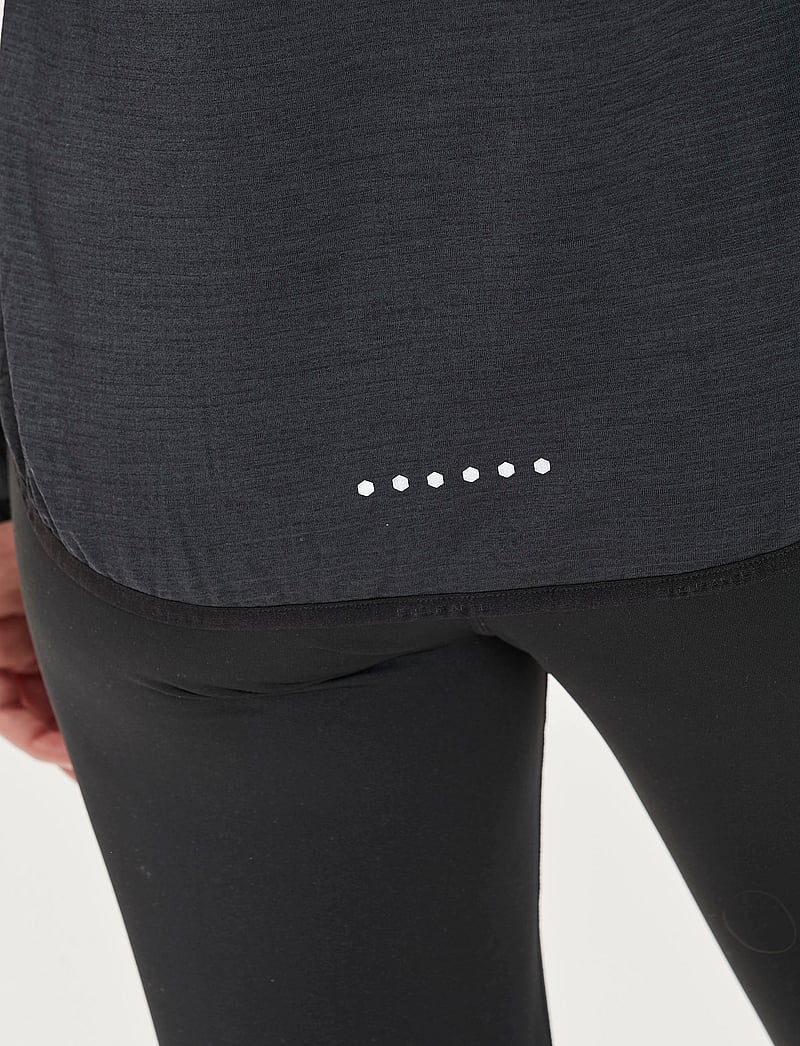 Endurance - Vironic W Waffle Melange Loose Fit - kampsunid ja vahekihid - black - 5