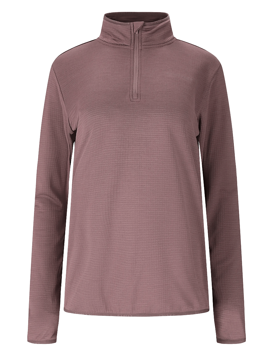 Endurance - Vironic W Waffle Melange Loose Fit - oberteile - moonscape - 1