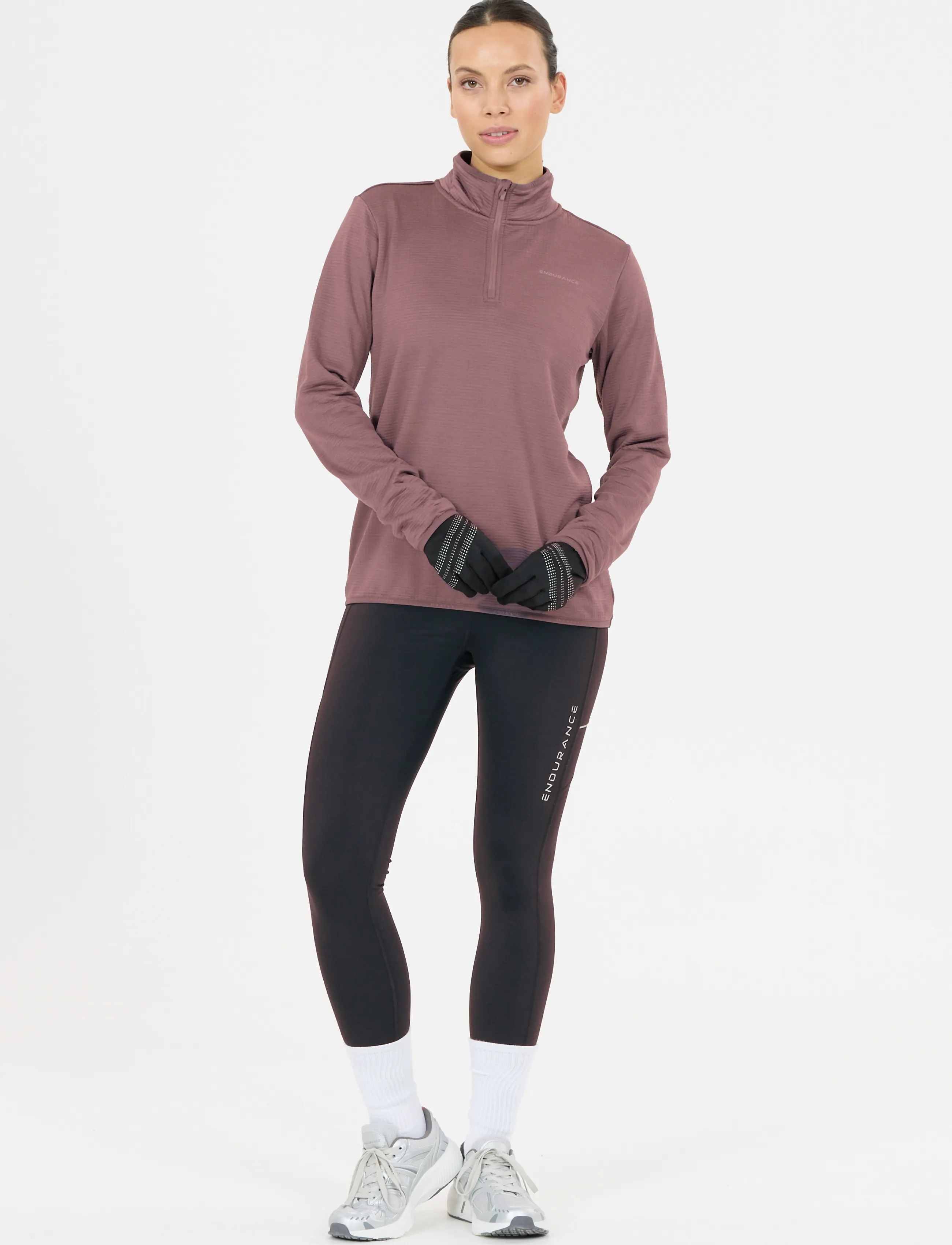 Endurance Vironic W Waffle Melange Loose Fit, 42, Sport Clothing, Lila - Fleeces & Midlayers, Frauen