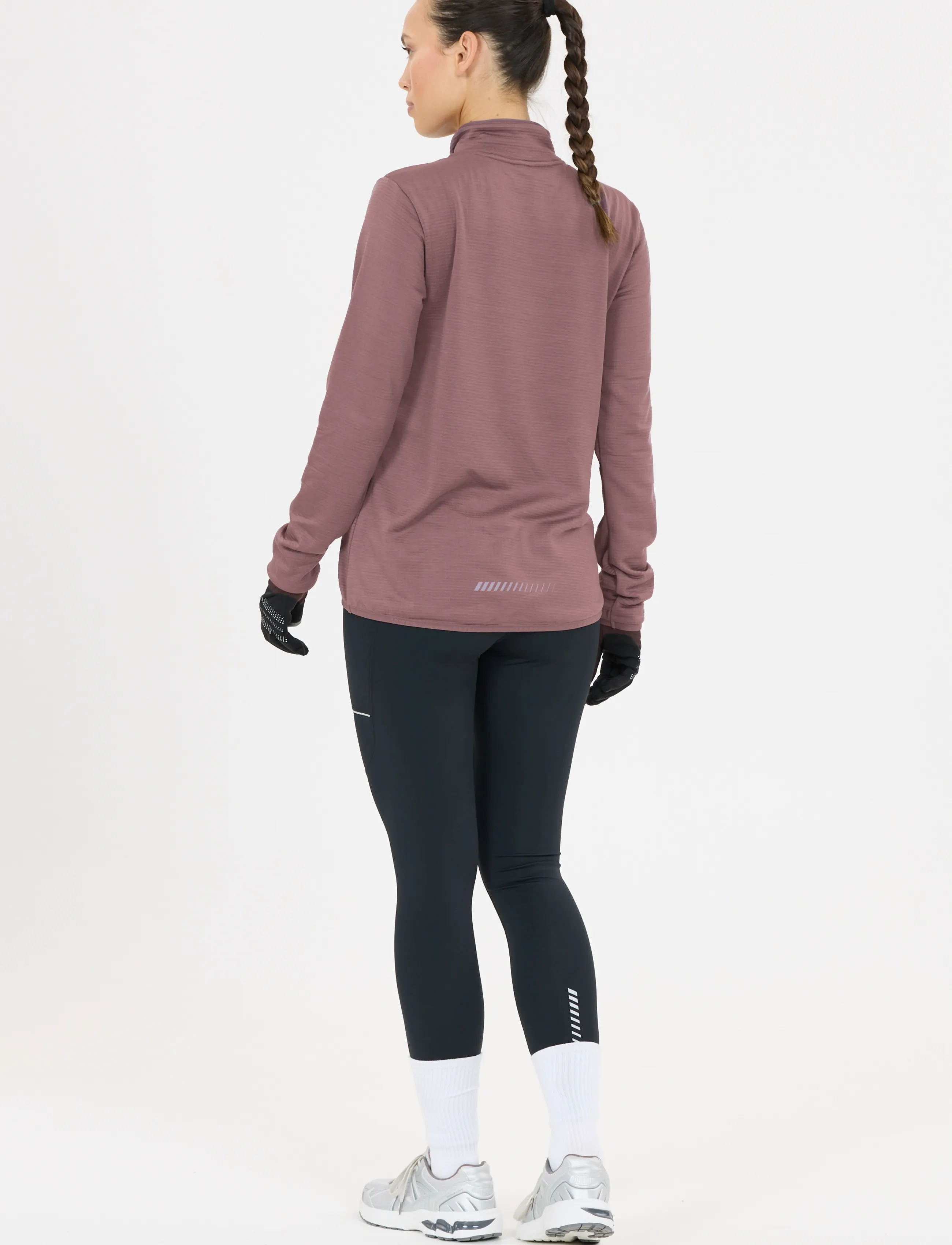 Endurance - Vironic W Waffle Melange Loose Fit - oberteile - moonscape - 3