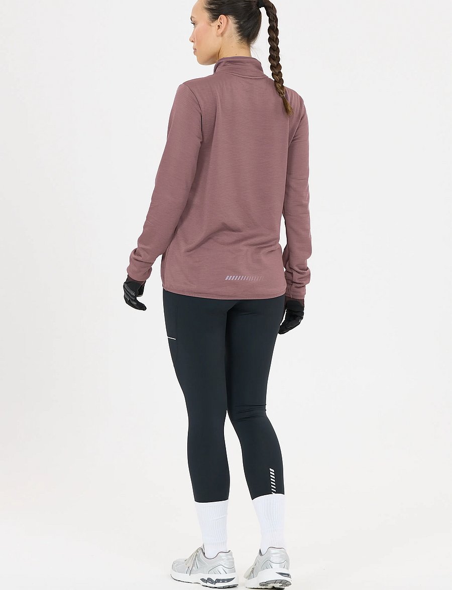 Endurance - Vironic W Waffle Melange Loose Fit - oberteile - moonscape - 3