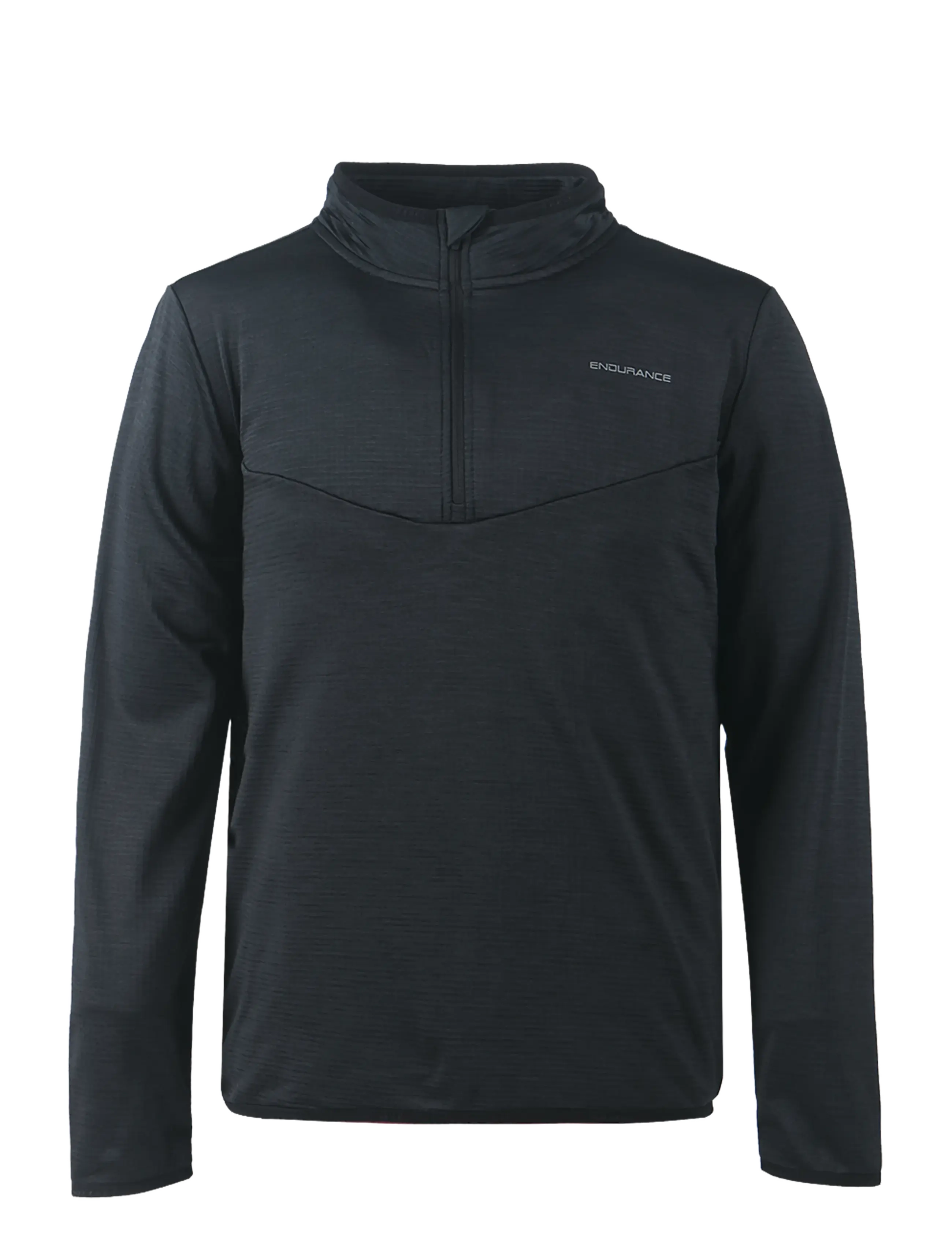 Endurance Ledger M Waffle Melange Midlayer - Kläder - BLACK / black