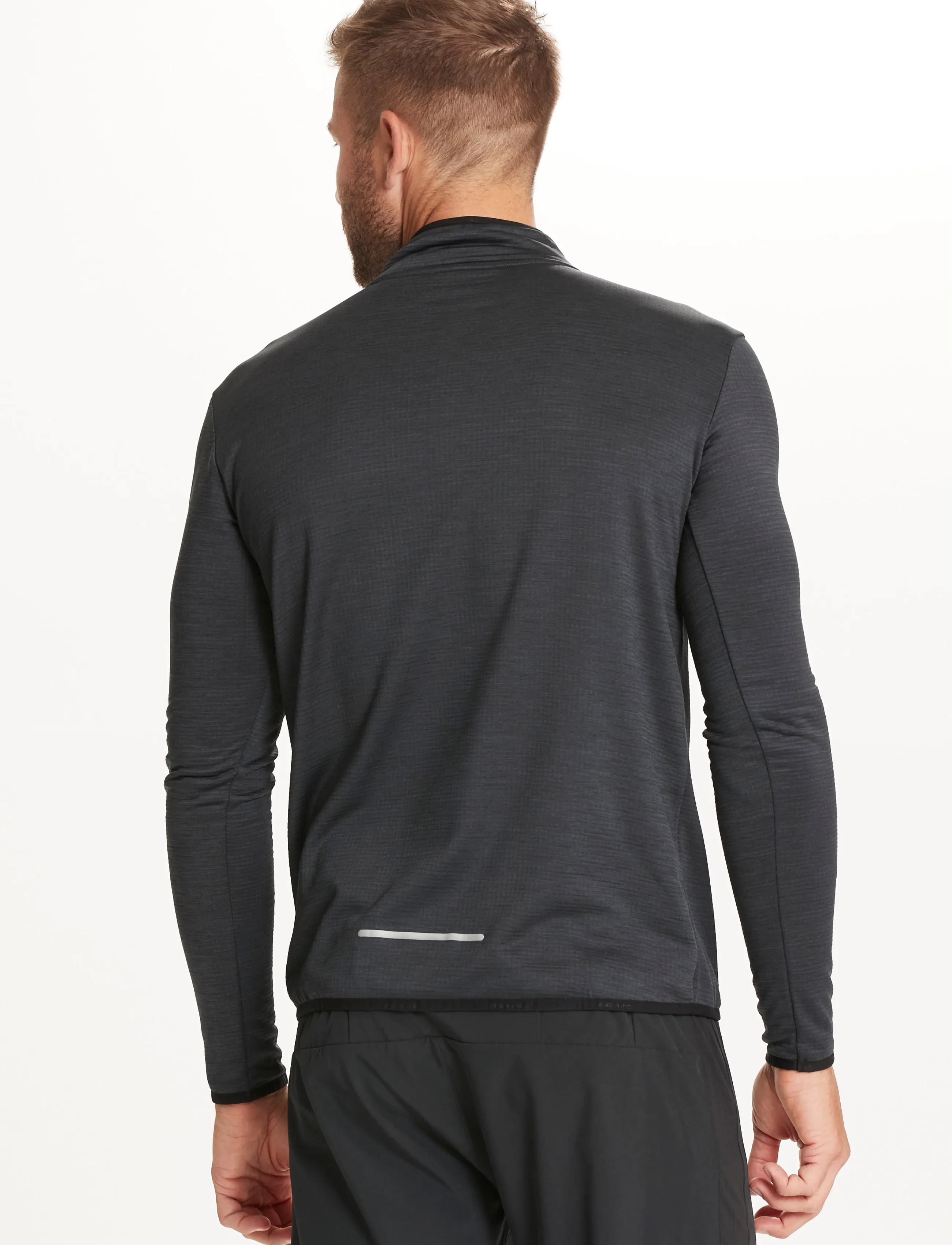 Endurance - Ledger M Waffle Melange Midlayer - fleece & mellanlager - black - 4