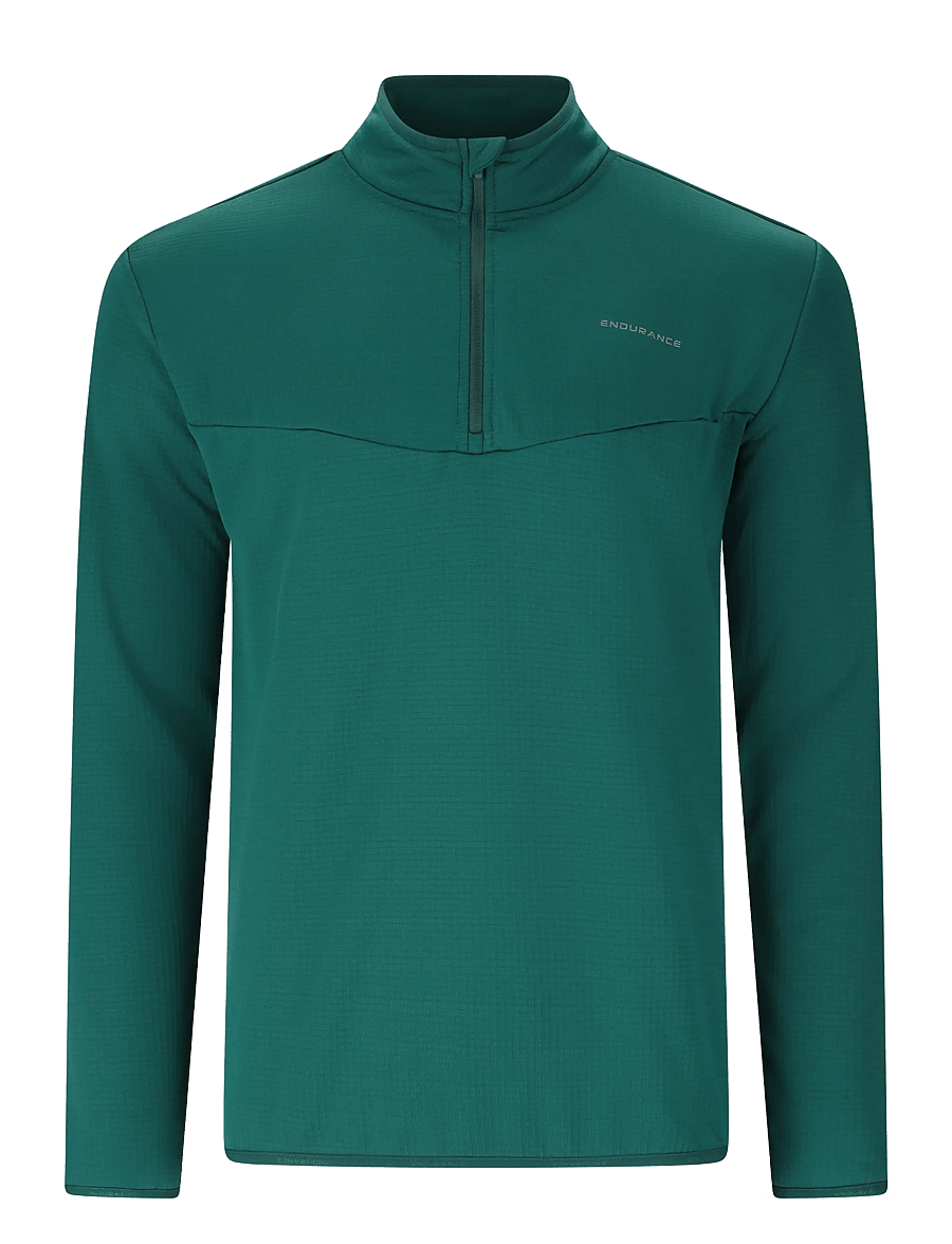 Endurance - Ledger M Waffle Melange Midlayer - fleece & midlayer - dark sea - 1