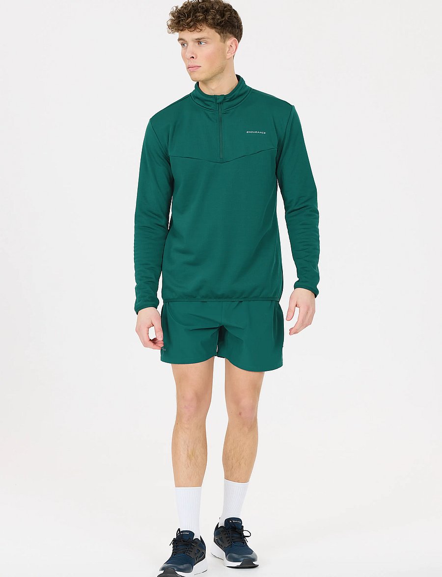 Endurance - Ledger M Waffle Melange Midlayer - fleece & midlayer - dark sea - 0