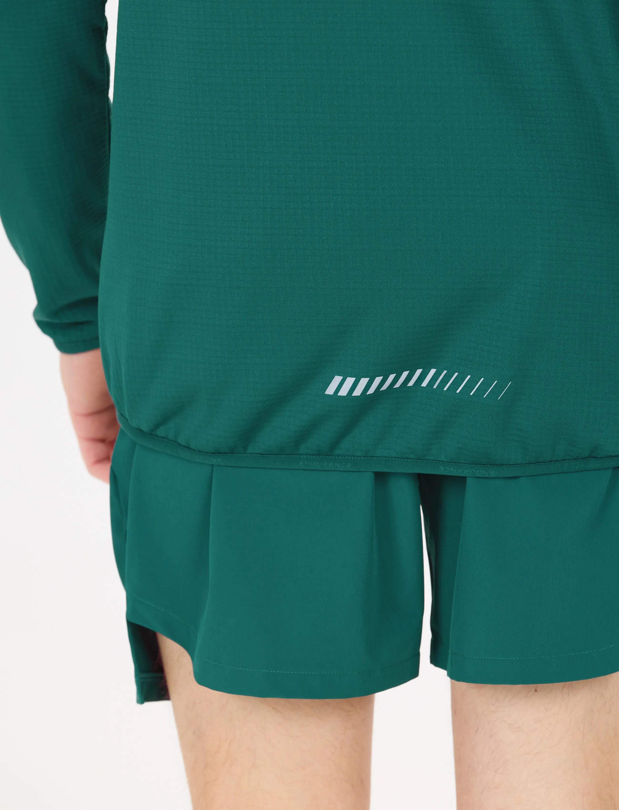 Endurance Ledger M Waffle Melange Midlayer - Tøj - DARK SEA / green