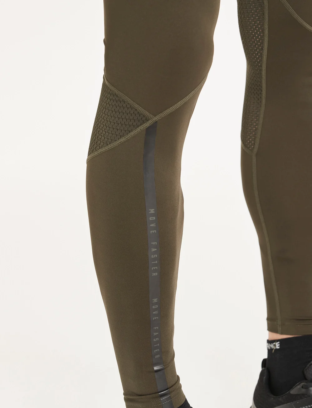 Endurance - Samien M Long Tights - løbetights - green - 4
