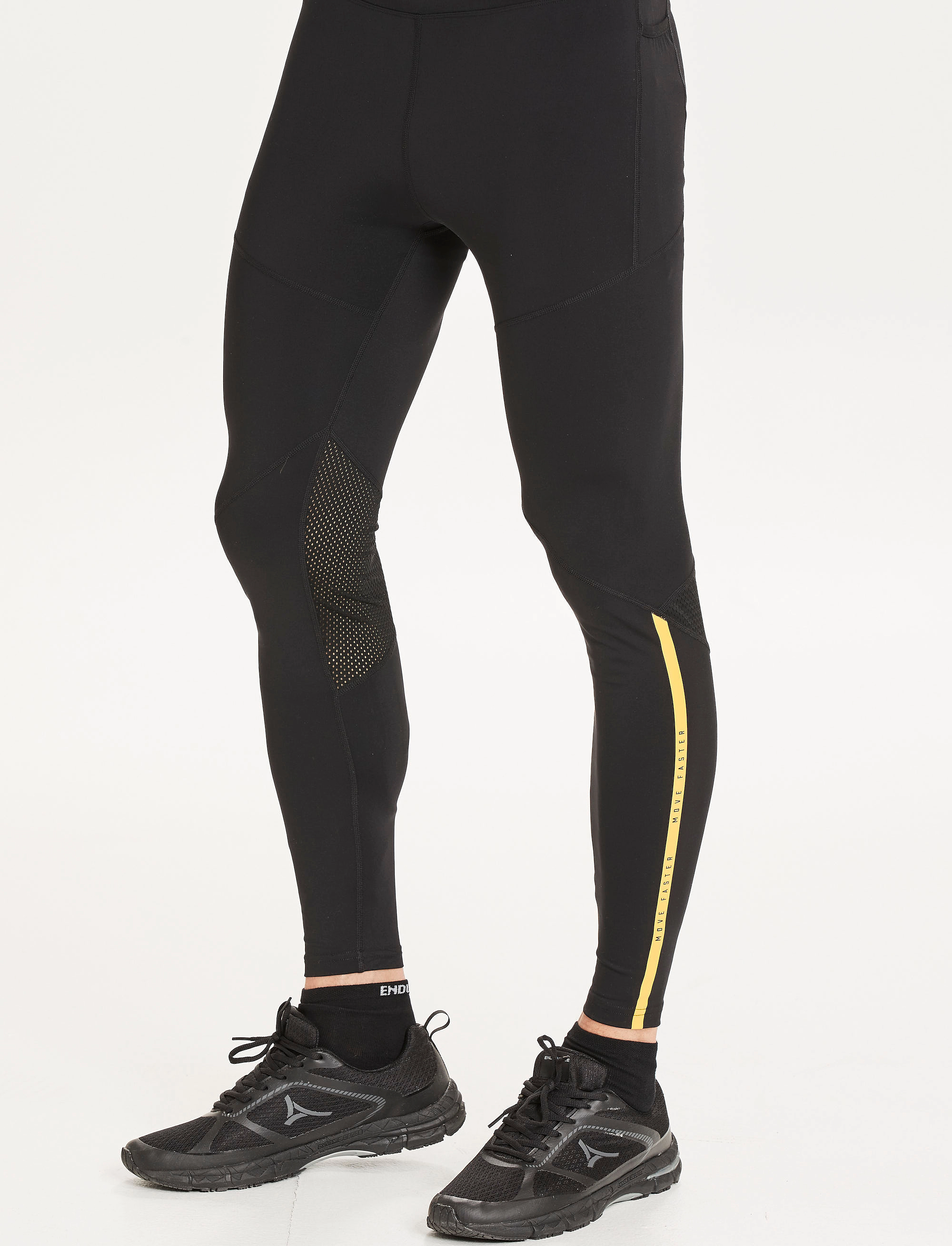 Endurance - Samien M Long Tights - yellow - 5