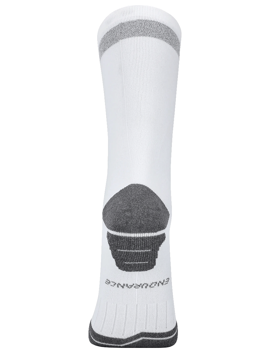 Endurance - Torent Reflective Mid Length Runnin - sportstrømper - white - 1