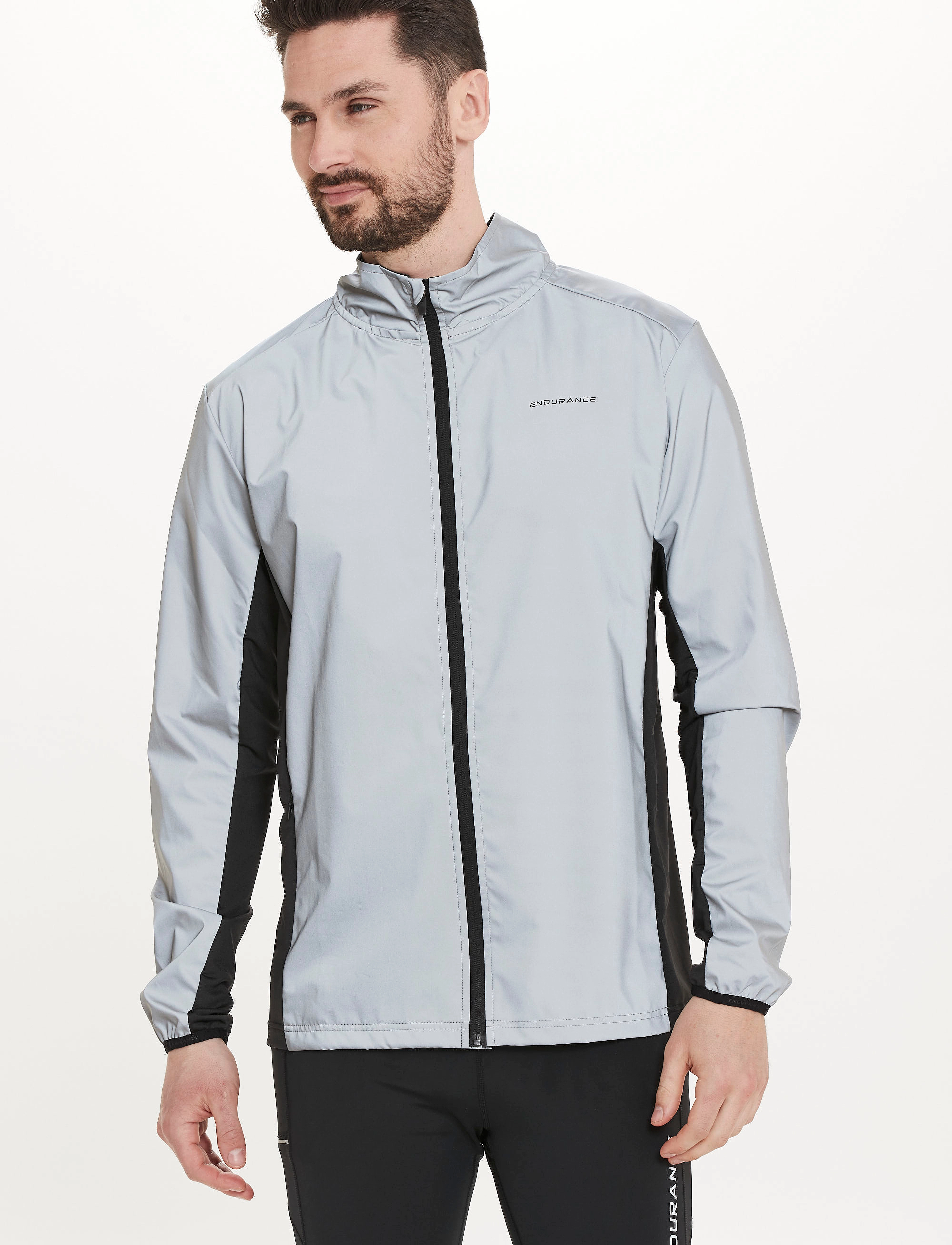 Endurance Peelier M Light The Night Jacket, S, Sport Jackets, Silber - Training Männerswear