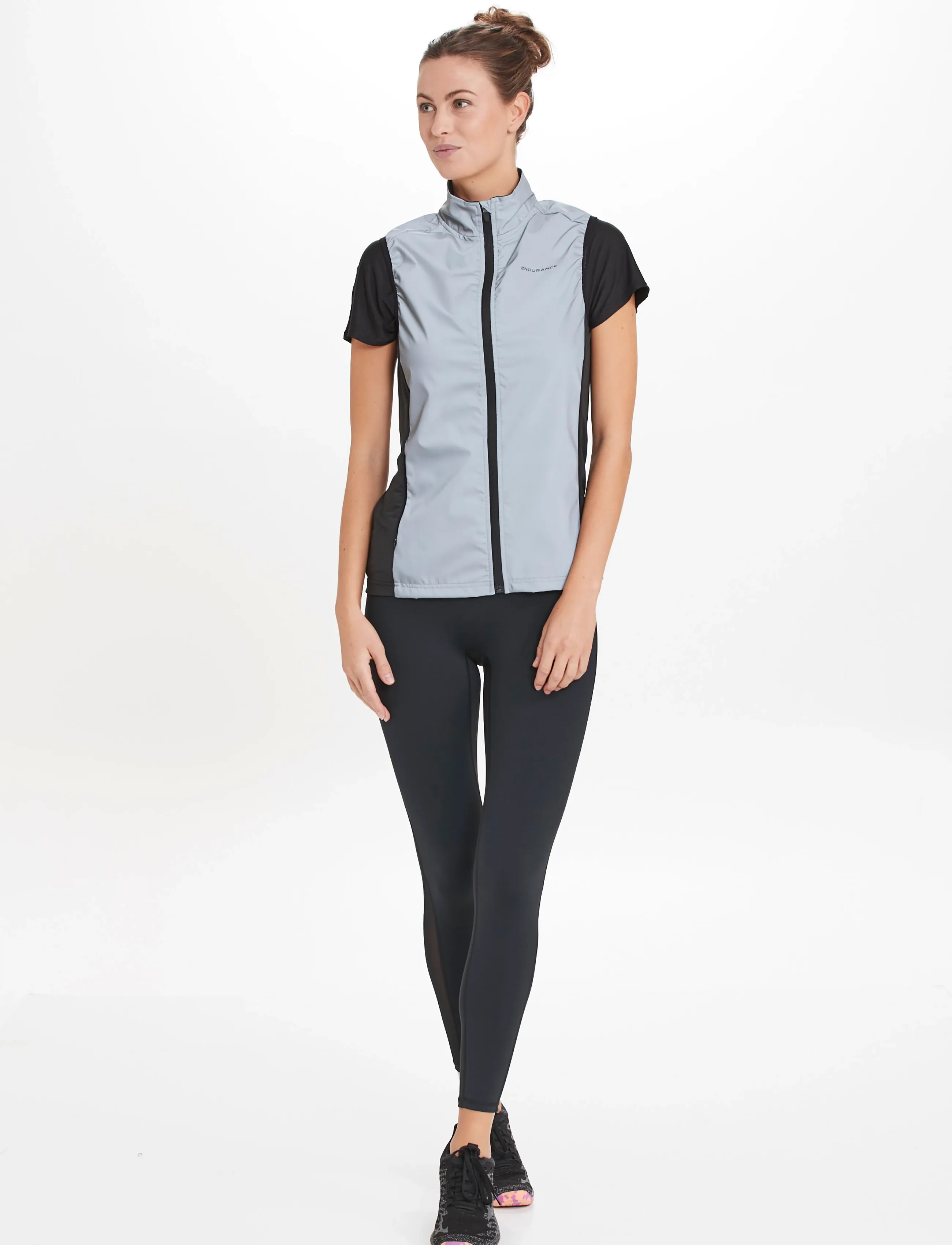 Endurance Rumey W Light The Night Vest, 36, Sport Oberbekleidung, Silber - Westen, Frauen