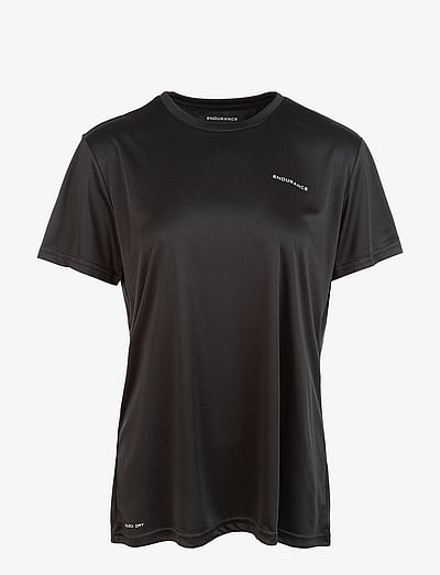 Endurance Keily W S/S Tee - Toppar & T-shirts - BLACK / black