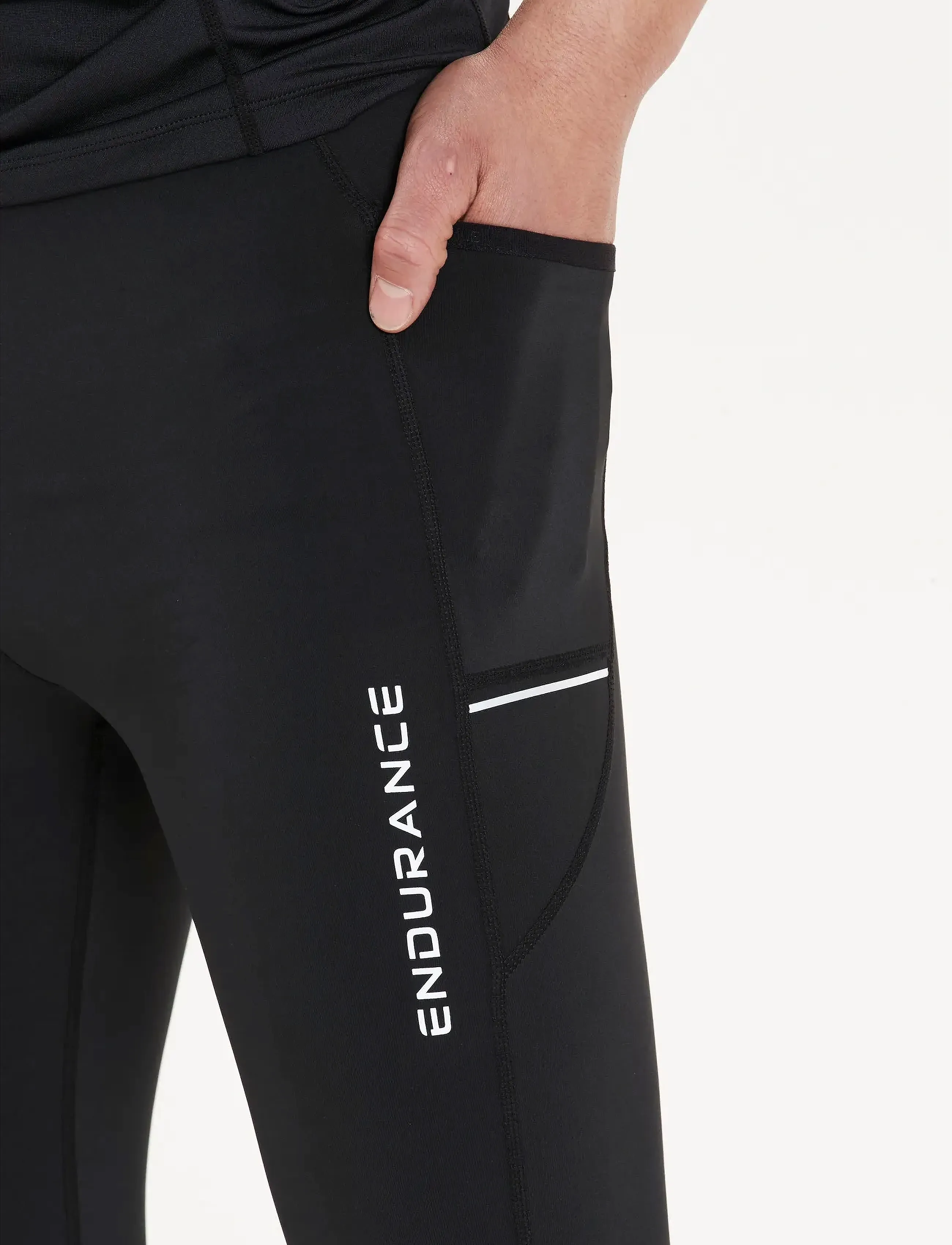 Endurance - Energy V2 M Long Tights - skriešanas legingi - black - 5