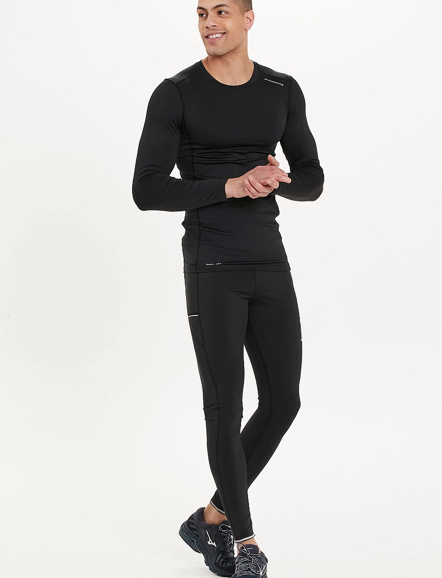 Endurance - Energy V2 M Winter Tights - träningstights - black - 0