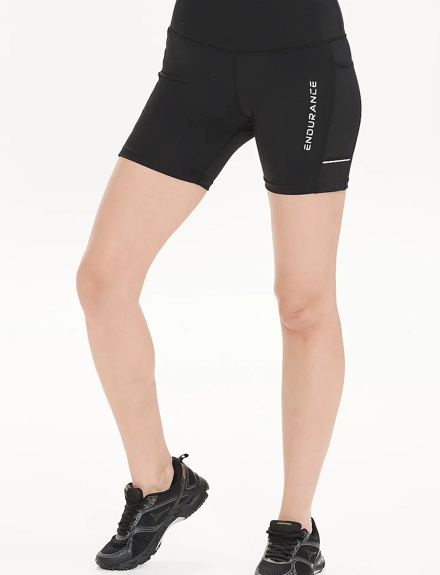 Endurance - Energy V2 W Short Tights - 1/2 länge - black - 0