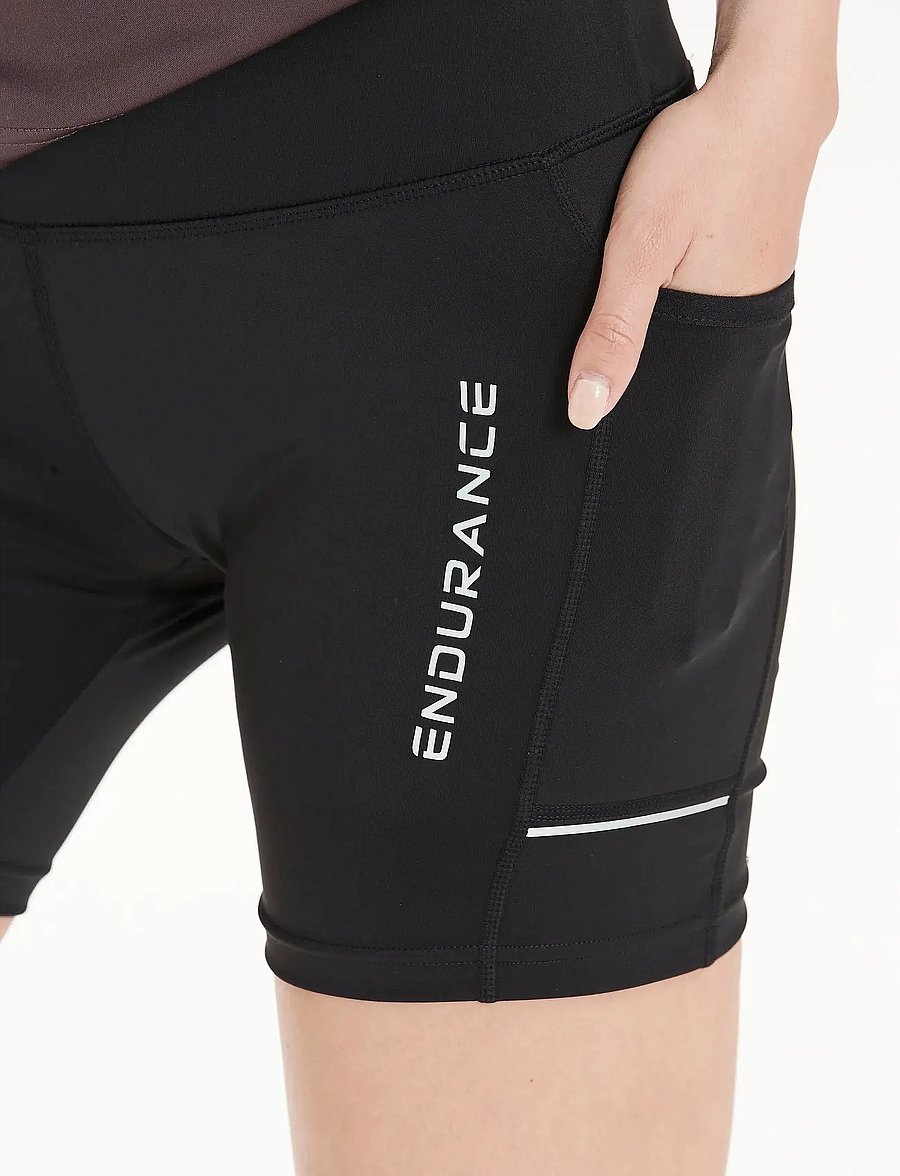 Endurance - Energy V2 W Short Tights - 1/2 länge - black - 3