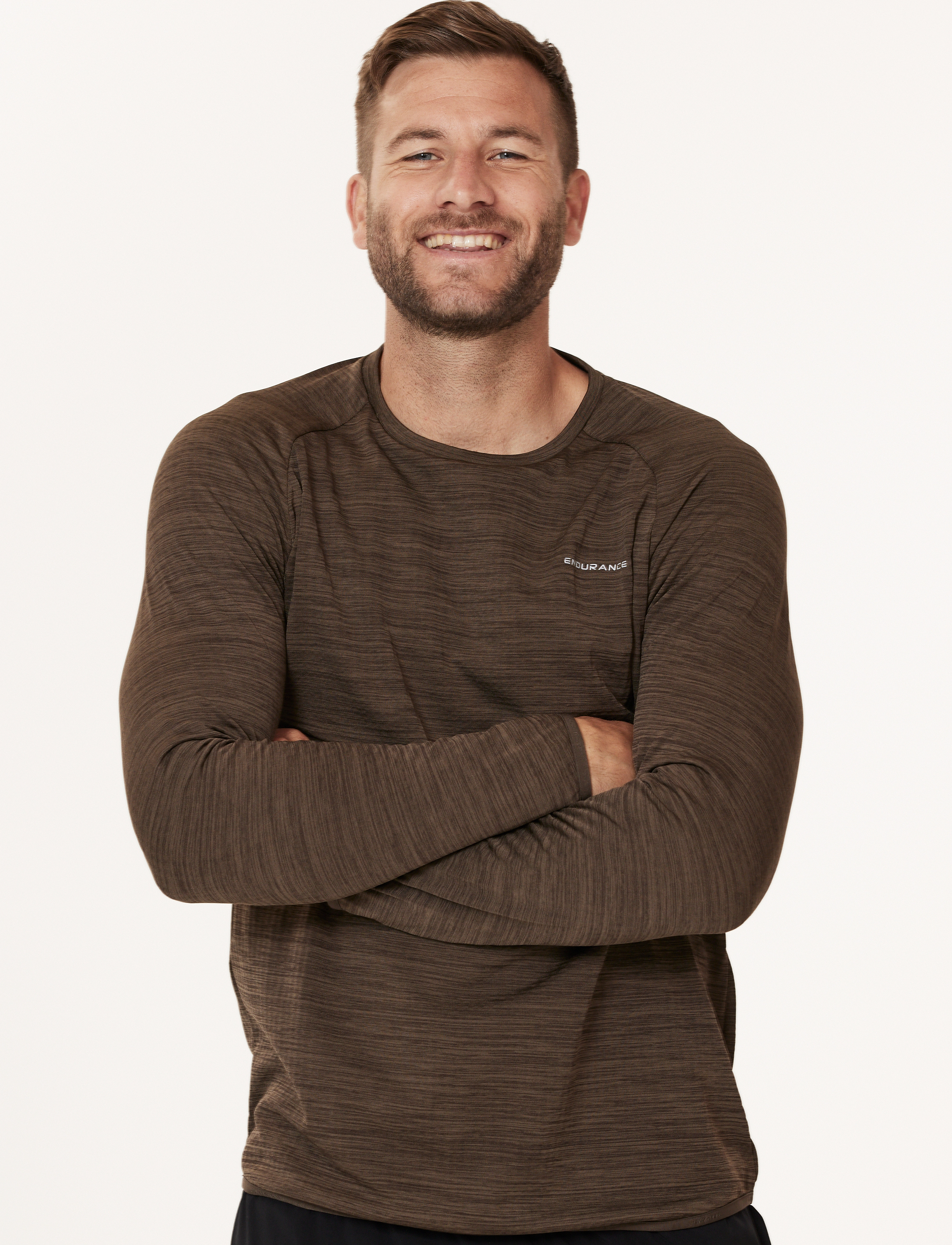 Endurance - Avan M Waffle L/S Tee - wren - 3