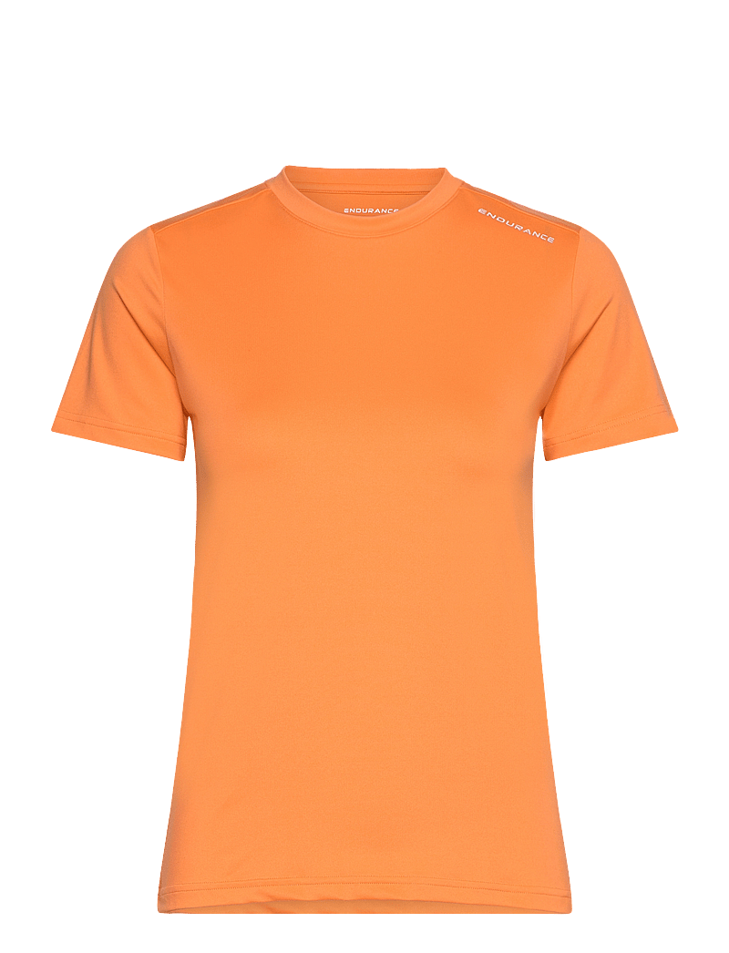 Endurance - Chalina W S/S Tee - t-shirts - 5126 tangerine - 1