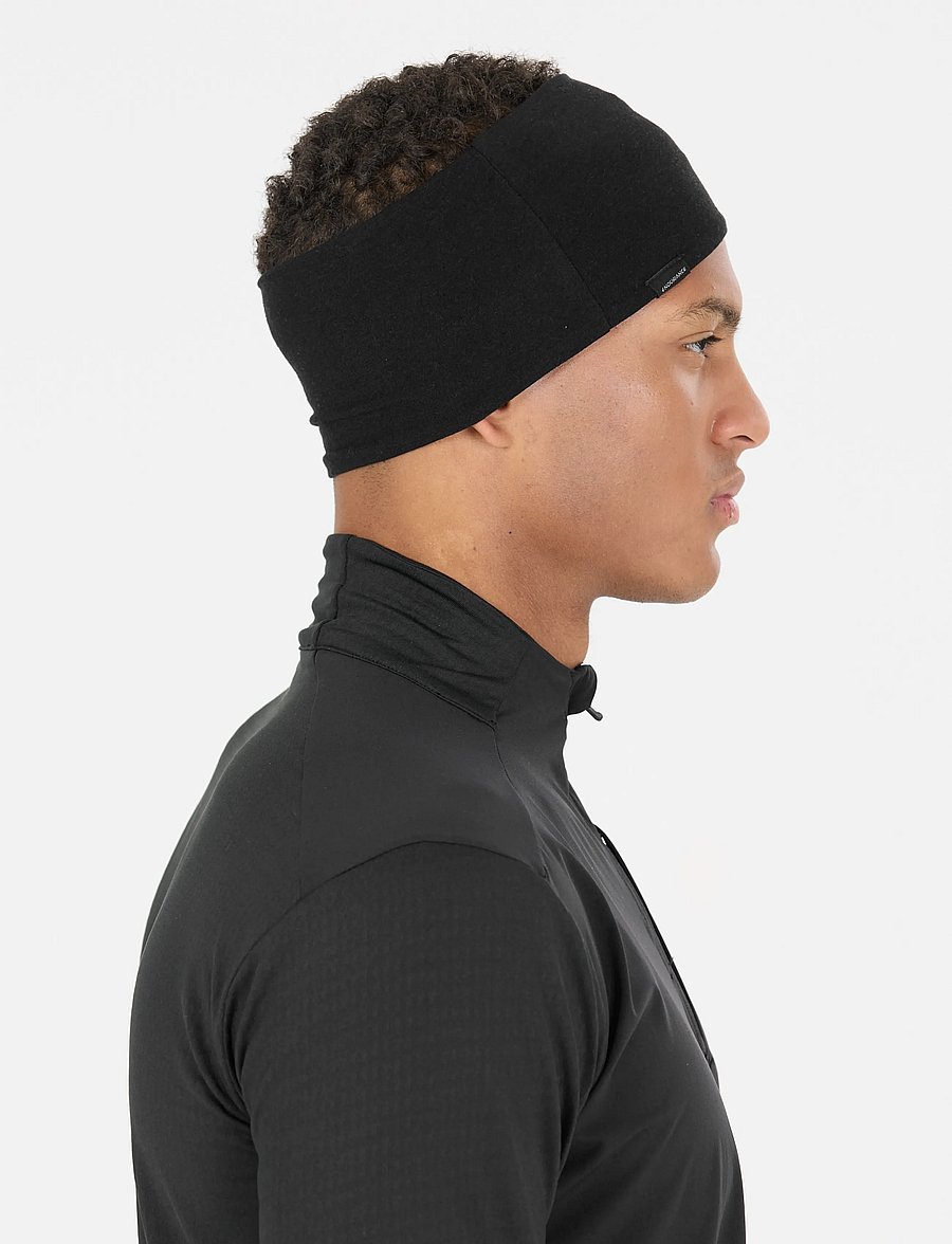 Endurance - Gesell Wool/Bamboo Viscose Headband - pandebånd - black - 4