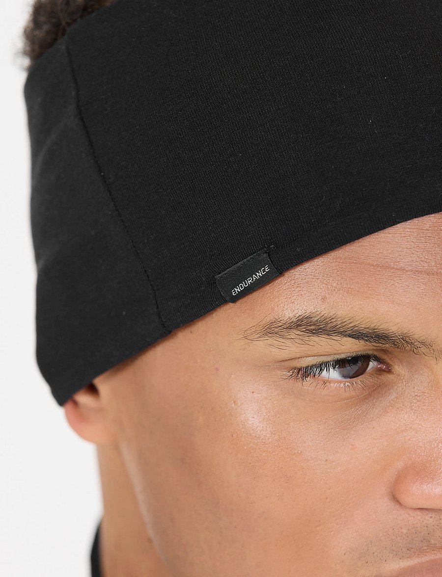 Endurance - Gesell Wool/Bamboo Viscose Headband - pandebånd - black - 5