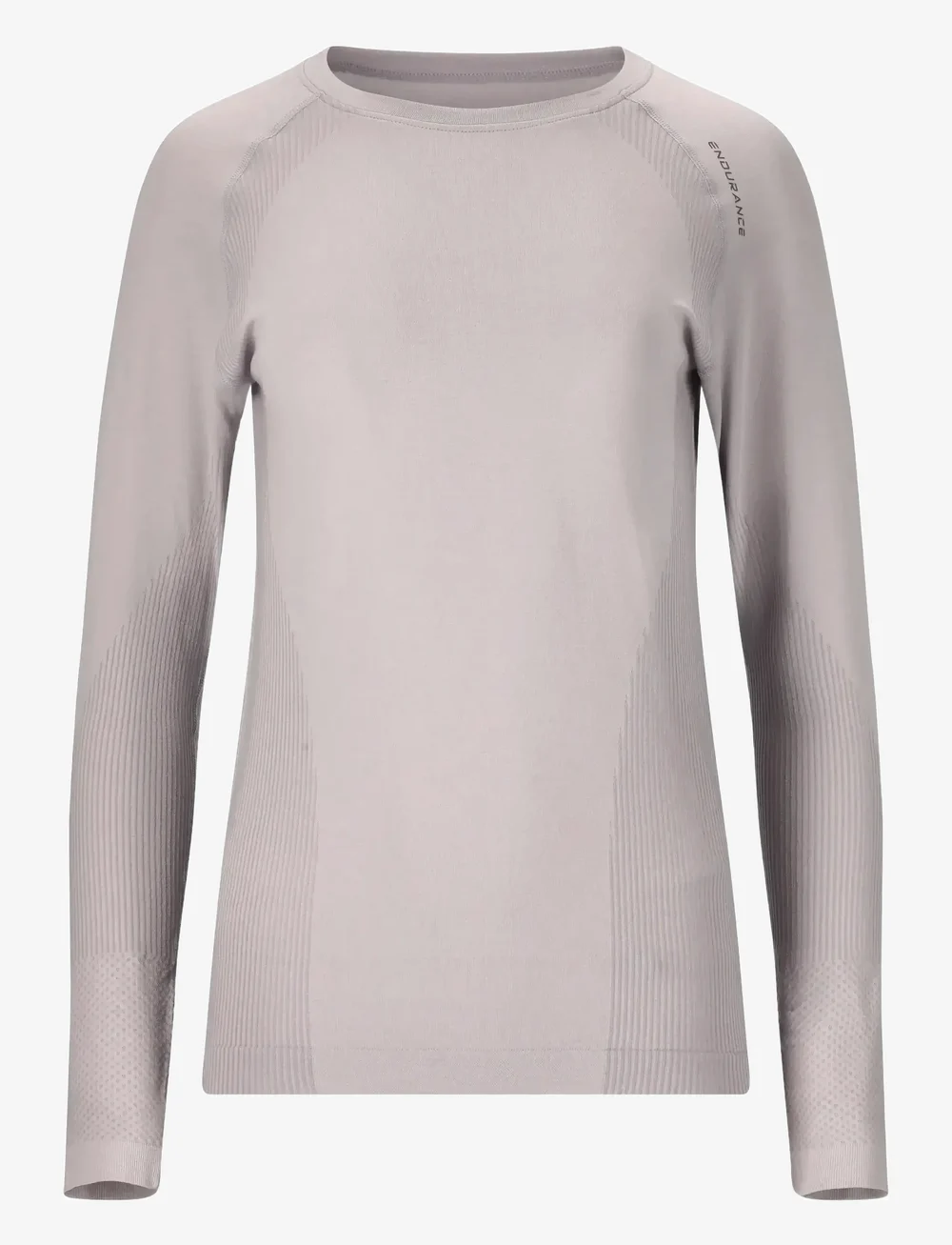 Endurance - Halen W Seamless L/S Tee - termoundertrøjer - lilac gray - 1