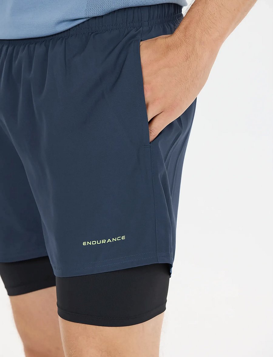 Endurance - Kros M 2-in-1 Shorts - trainingsshorts - big dipper - 0