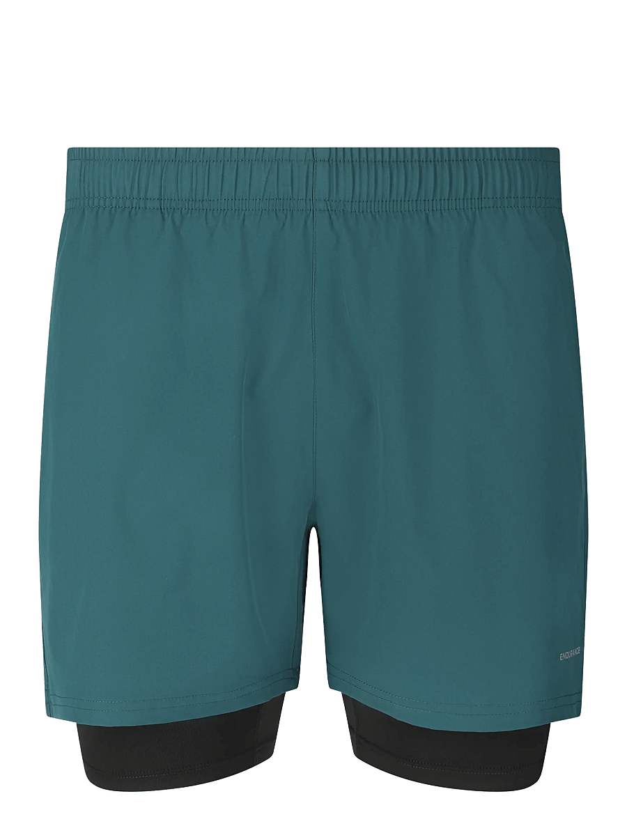 Endurance - Kros M 2-in-1 Shorts - dark sea - 0