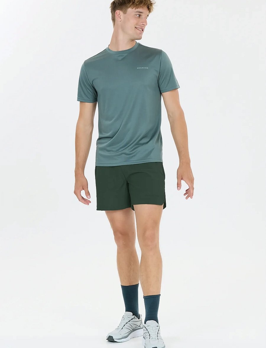 Endurance - Dyne M Shorts - lühikesed jooksupüksid - green gables - 3