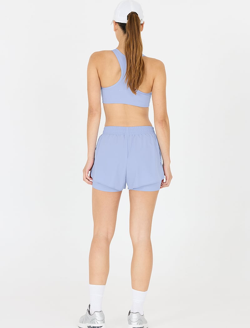 Endurance - Val W 2-in-1 Shorts - løbeshorts - blue heron - 4