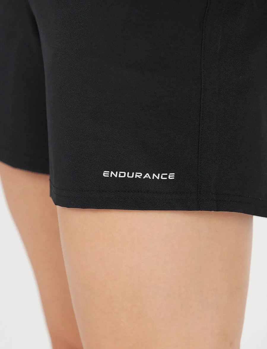 Endurance - Potis W 2-in-1 Shorts - training korte broek - black - 5